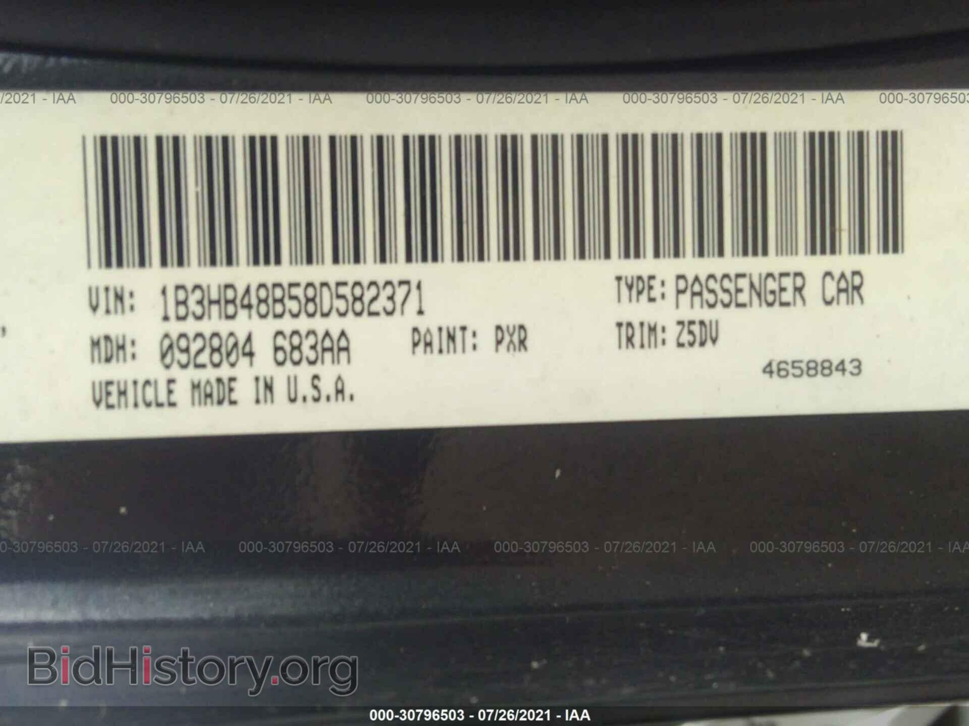 2008 DODGE CALIBER - VIN: 1B3HB48B58D582371 - Photo 9