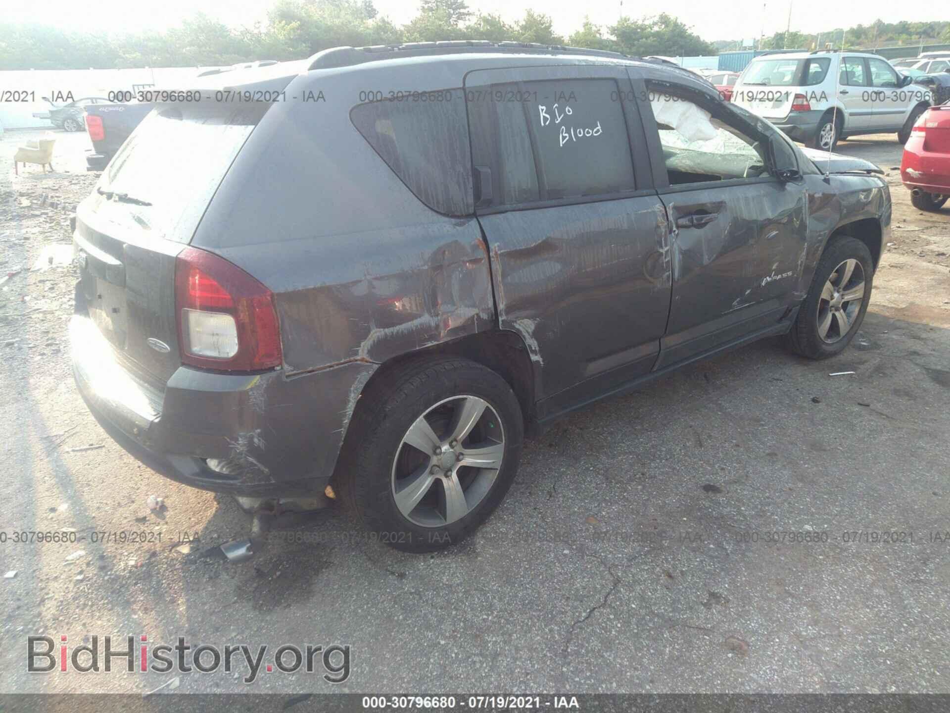 2016 JEEP COMPASS - VIN: 1C4NJCEA4GD803967 - Фото 4