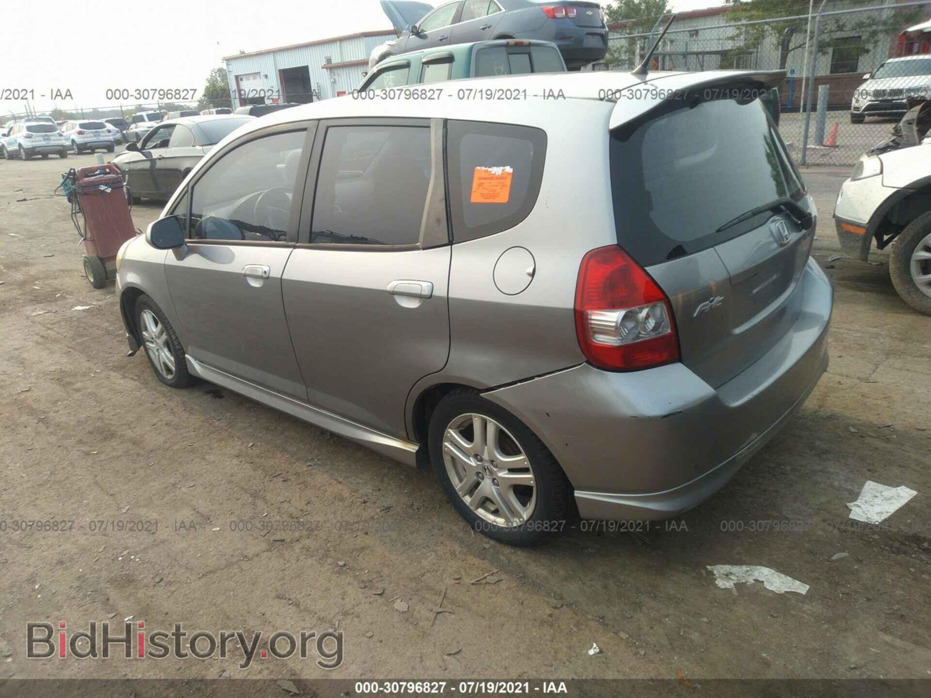 2007 HONDA FIT - VIN: JHMGD38607S008531 - Фото 3