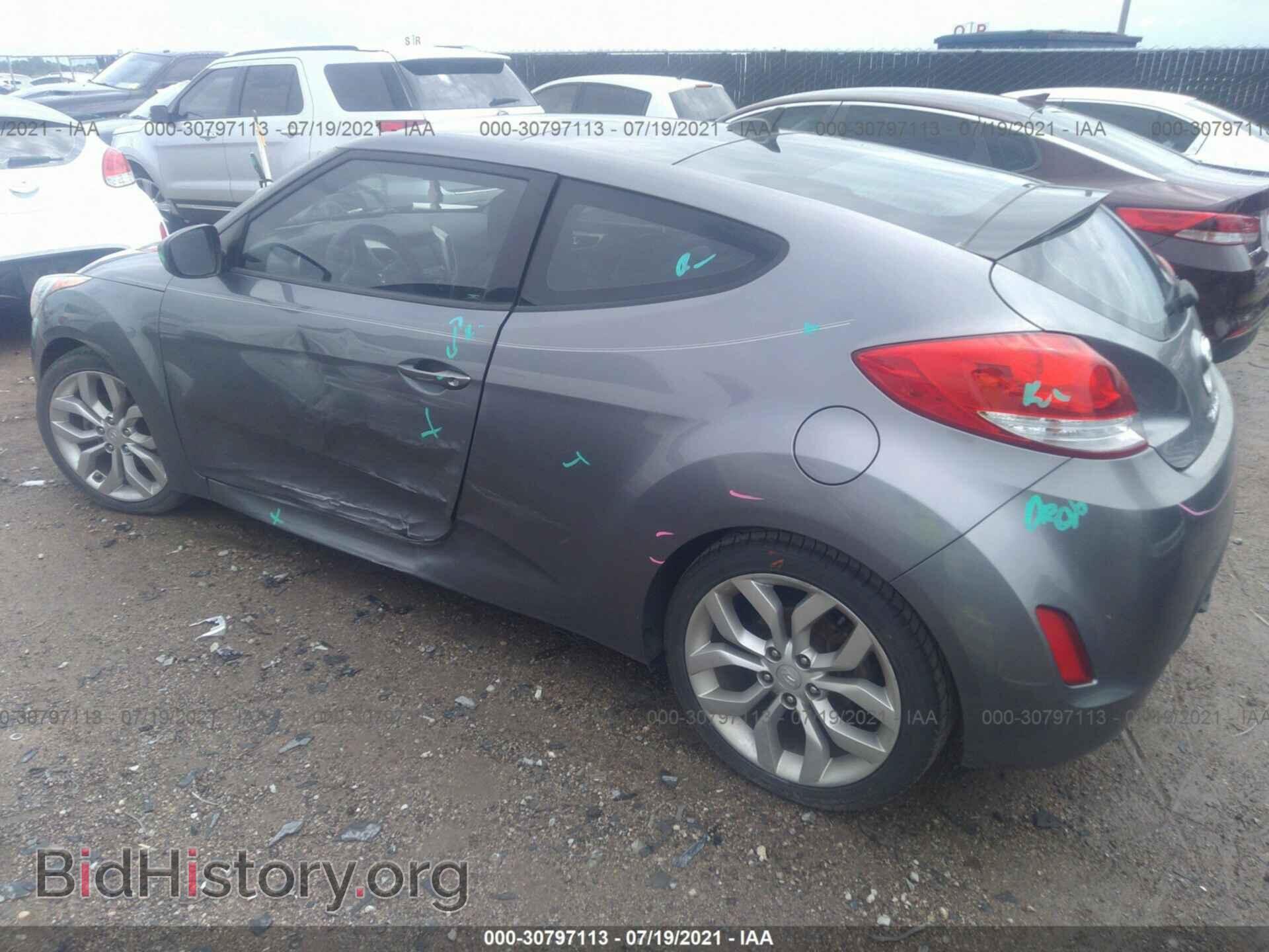 2012 HYUNDAI VELOSTER - VIN: KMHTC6AD2CU082783 - Фото 3
