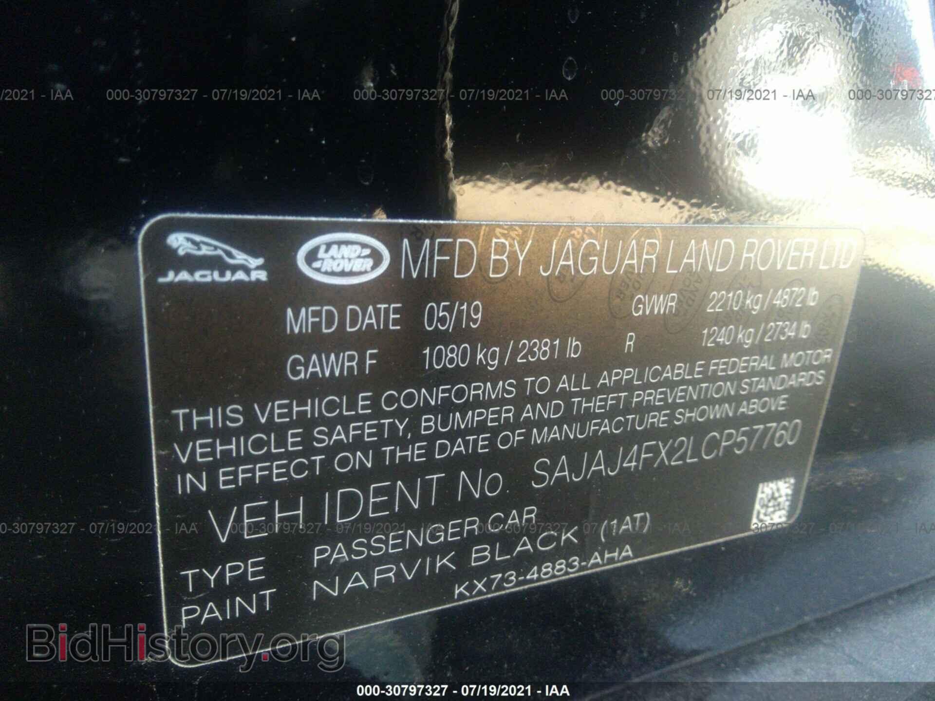 2020 JAGUAR XE - VIN: SAJAJ4FX2LCP57760 - Фото 9