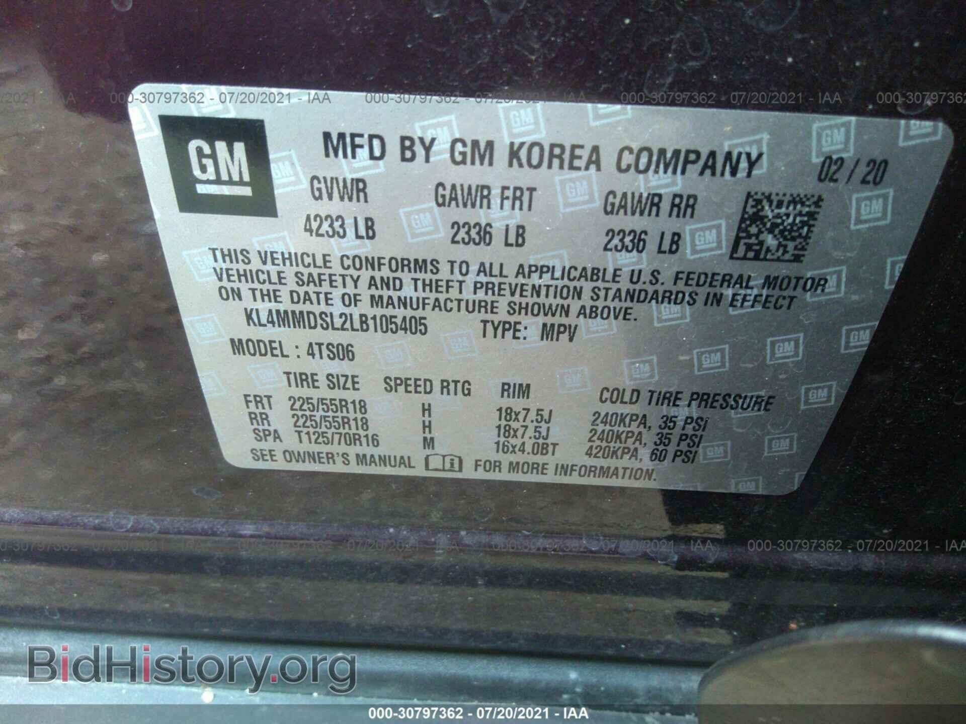 2020 BUICK ENCORE GX - VIN: KL4MMDSL2LB105405 - Photo 9