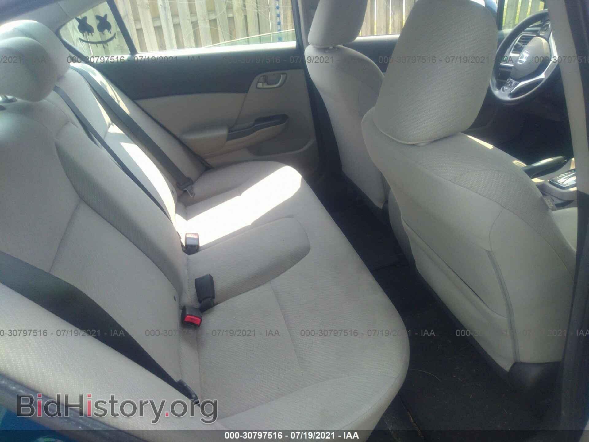 2013 HONDA CIVIC SDN - VIN: 2HGFB2F55DH575622 - Фото 8