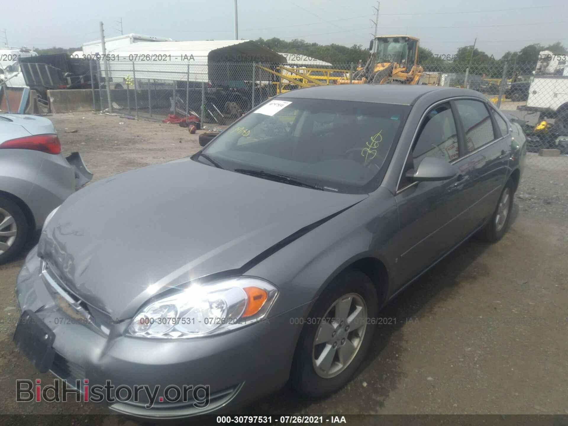 2008 CHEVROLET IMPALA - VIN: 2G1WT58N681249362 - Фото 2