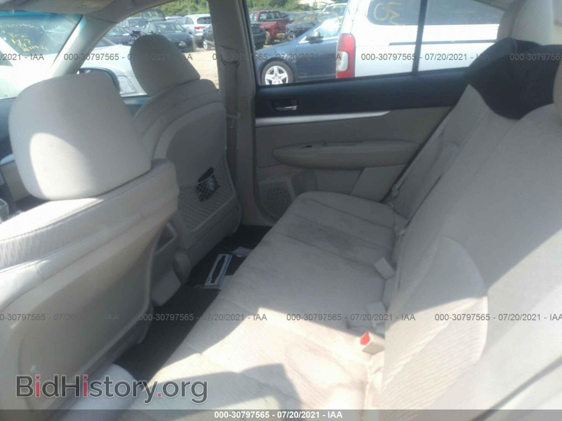 2012 SUBARU LEGACY - VIN: 4S3BMBC66C3043267 - Фото 8