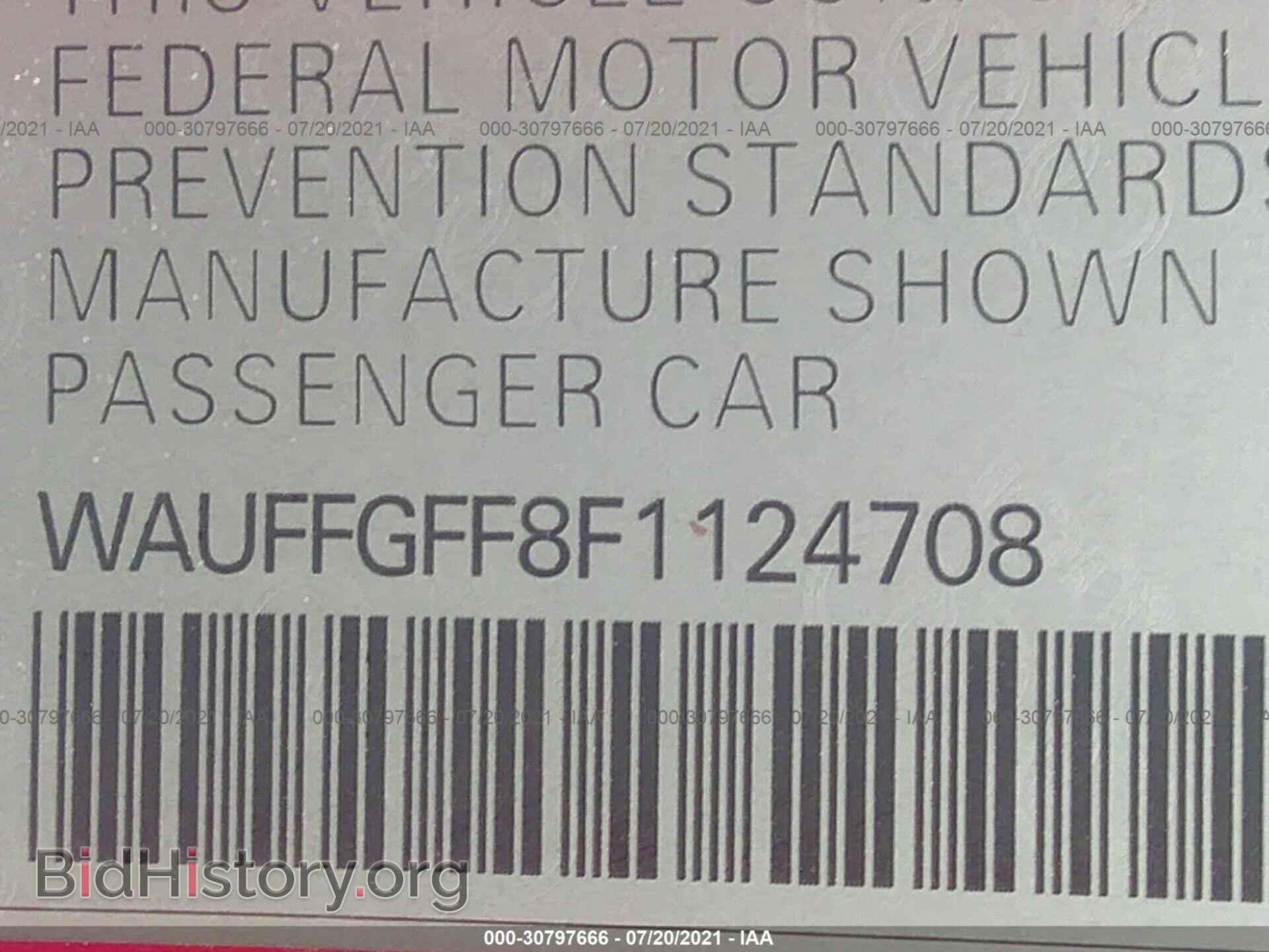 2015 AUDI S3 - VIN: WAUFFGFF8F1124708 - Фото 9