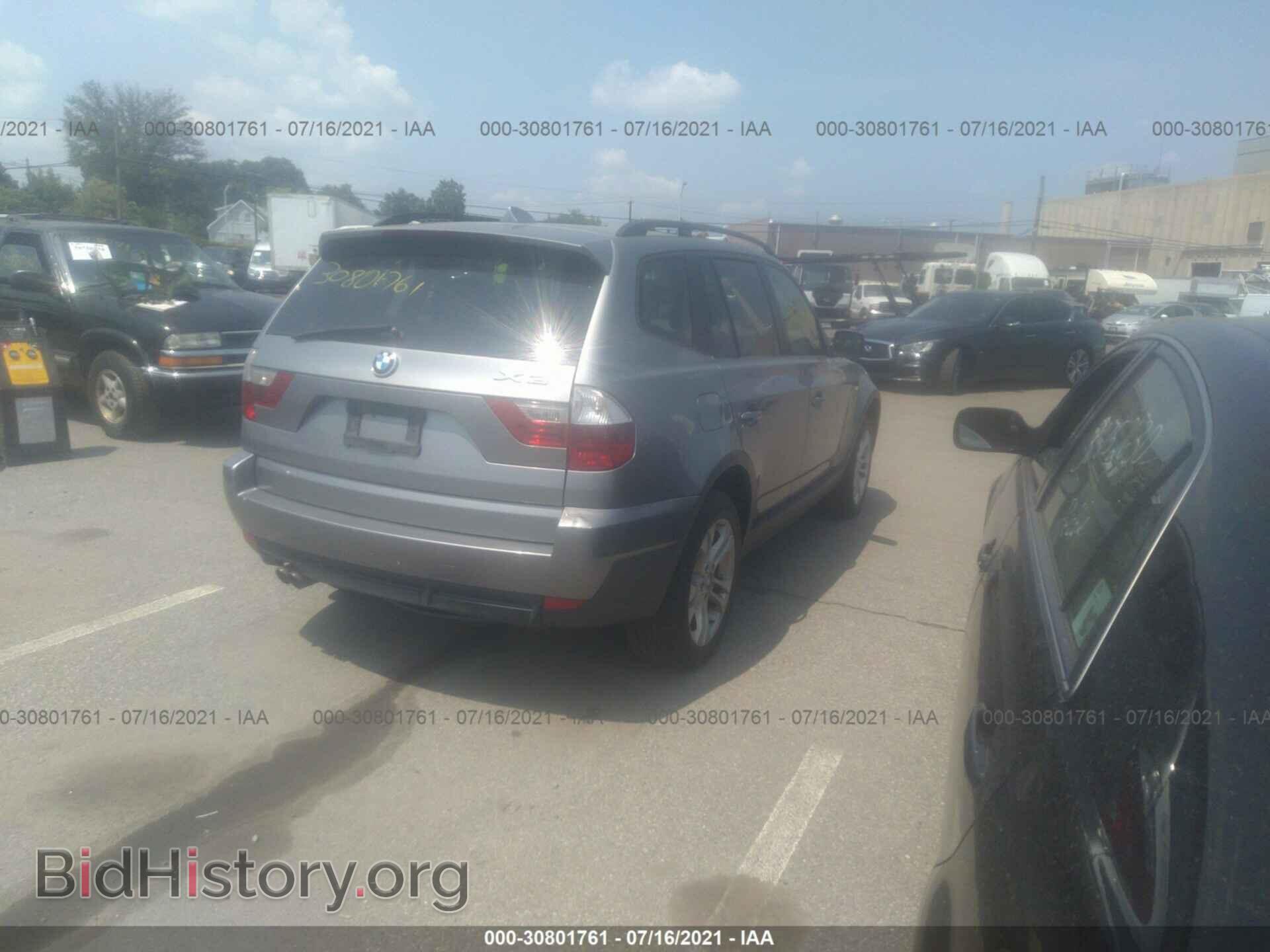 2007 BMW X3 - VIN: WBXPC93437WF15130 - Фото 4
