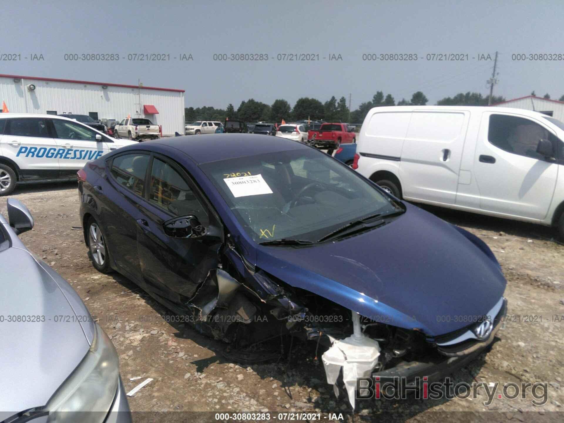 Photo 5NPDH4AE6DH278566 - HYUNDAI ELANTRA 2013