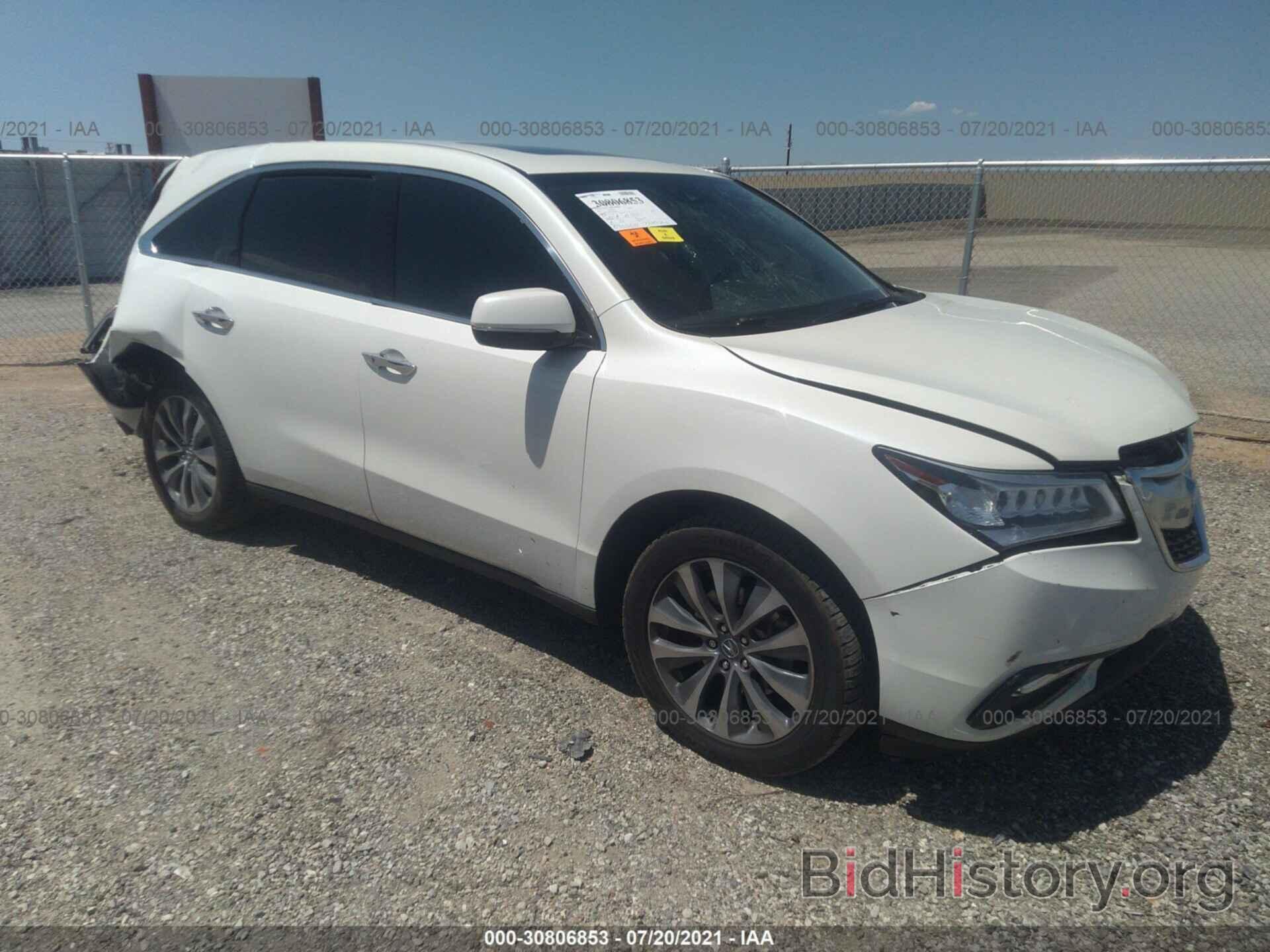 Photo 5FRYD3H61GB012198 - ACURA MDX 2016