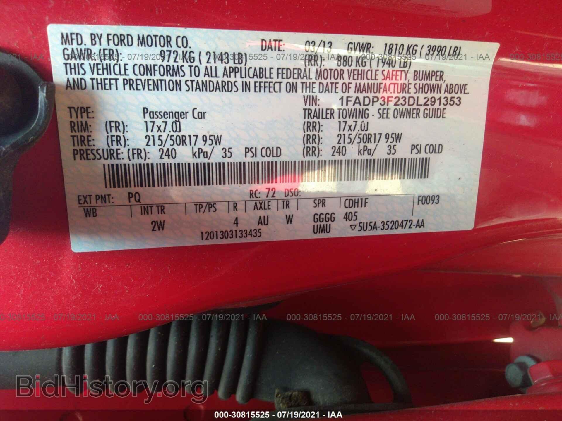 2013 FORD FOCUS - VIN: 1FADP3F23DL291353 - Photo 9