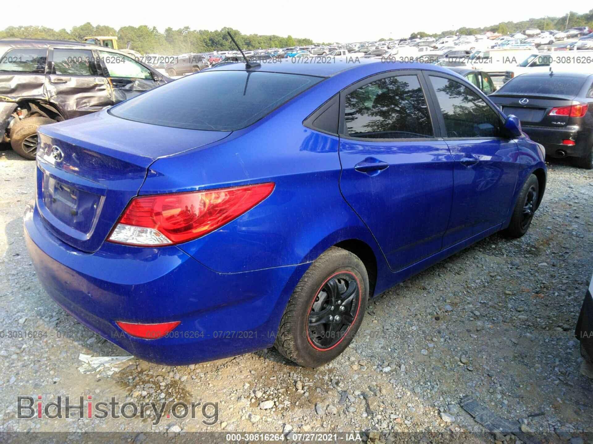 2013 HYUNDAI ACCENT - VIN: KMHCT4AE3DU367300 - Фото 4