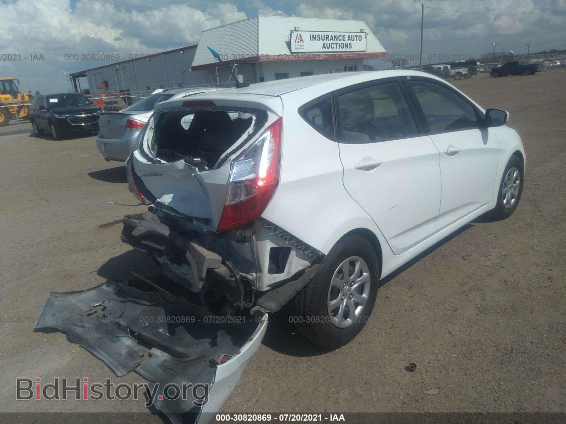 2013 HYUNDAI ACCENT - VIN: KMHCT5AE9DU083823 - Фото 4