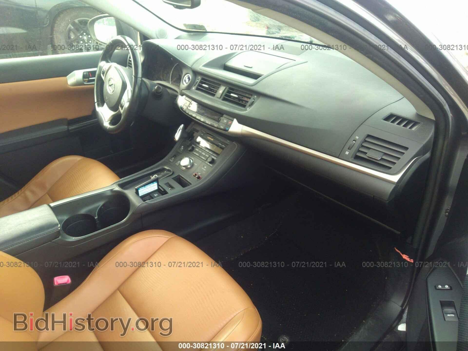 2012 LEXUS CT 200H - VIN: JTHKD5BH1C2082065 - Фото 5
