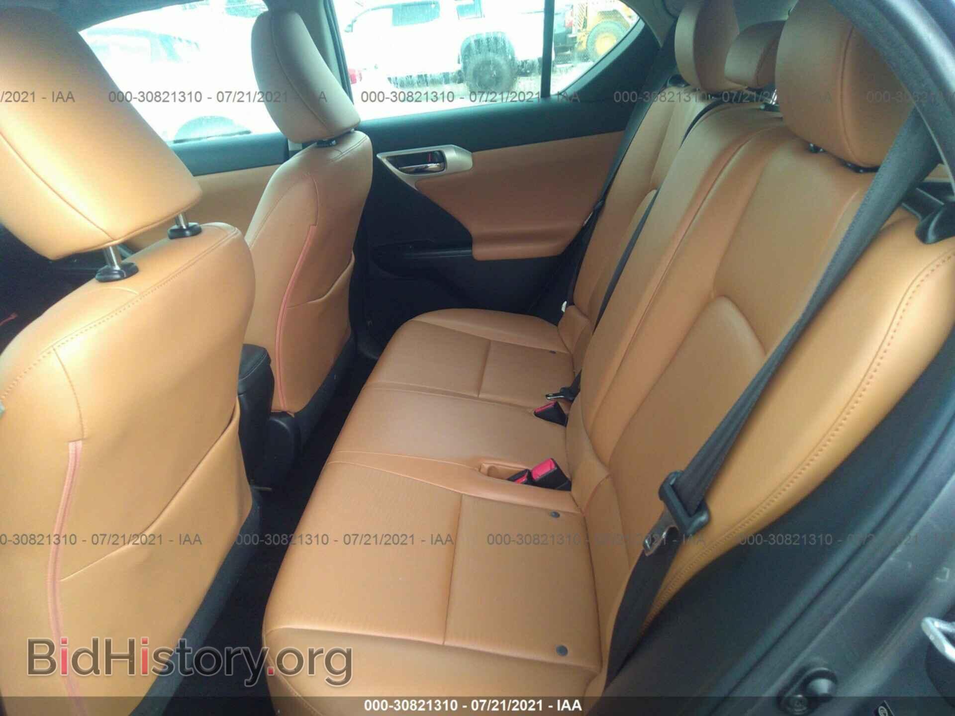 2012 LEXUS CT 200H - VIN: JTHKD5BH1C2082065 - Фото 8