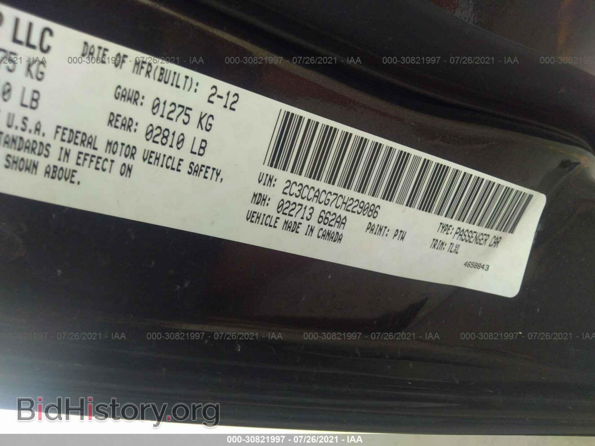 2012 CHRYSLER 300 - VIN: 2C3CCACG7CH229086 - Photo 9