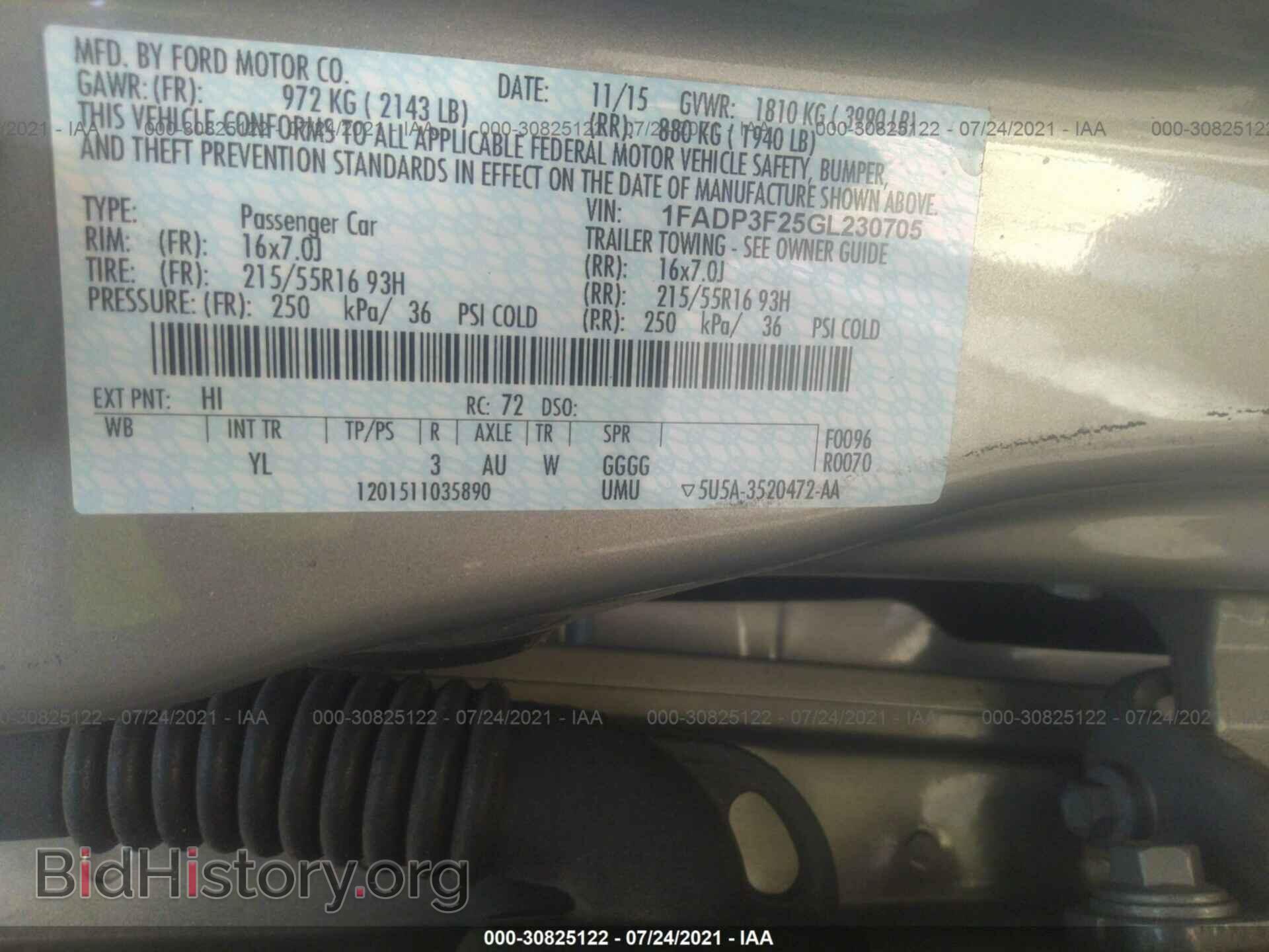 2016 FORD FOCUS - VIN: 1FADP3F25GL230705 - Photo 9