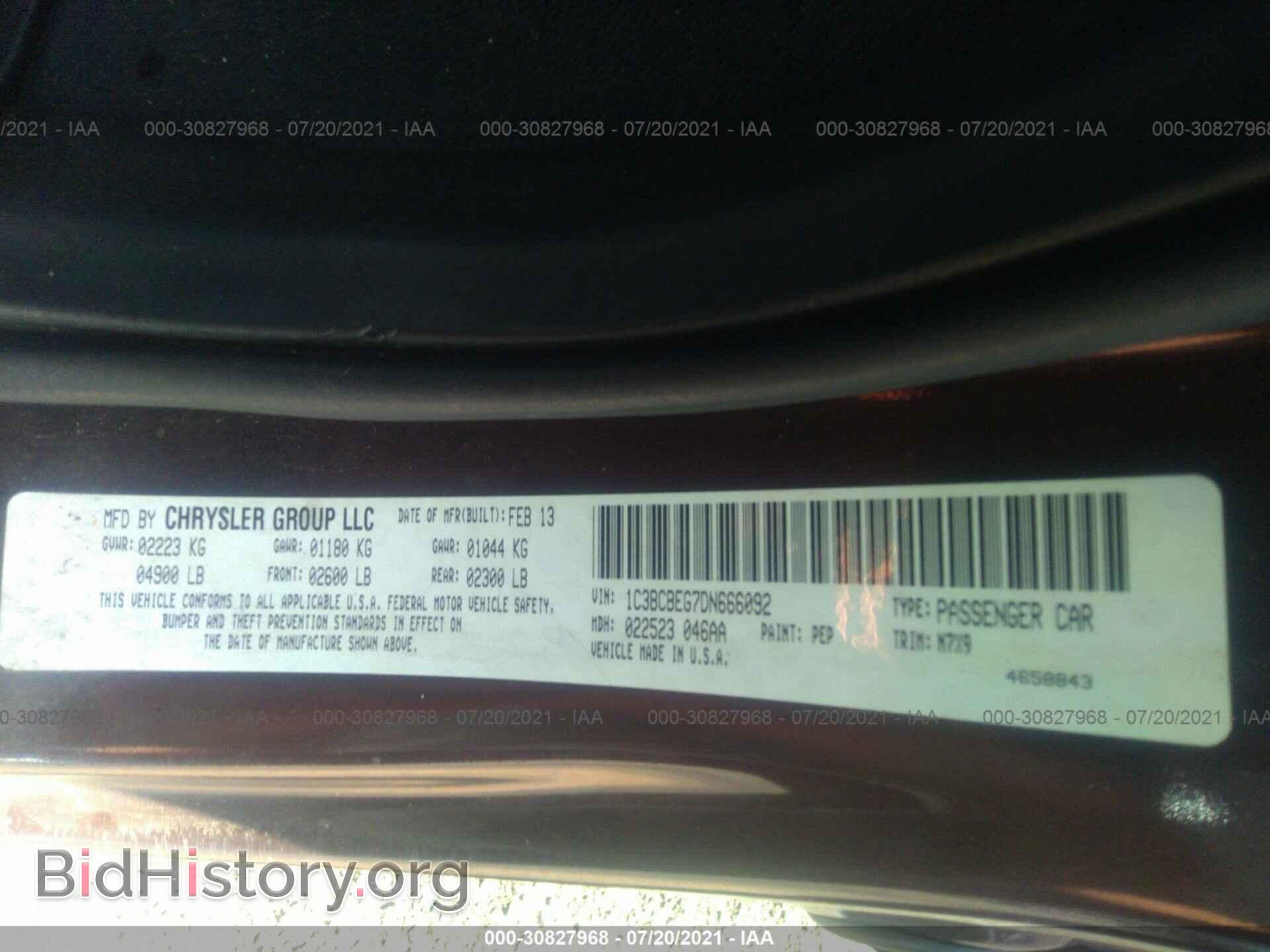 2013 CHRYSLER 200 - VIN: 1C3BCBEG7DN666092 - Photo 9
