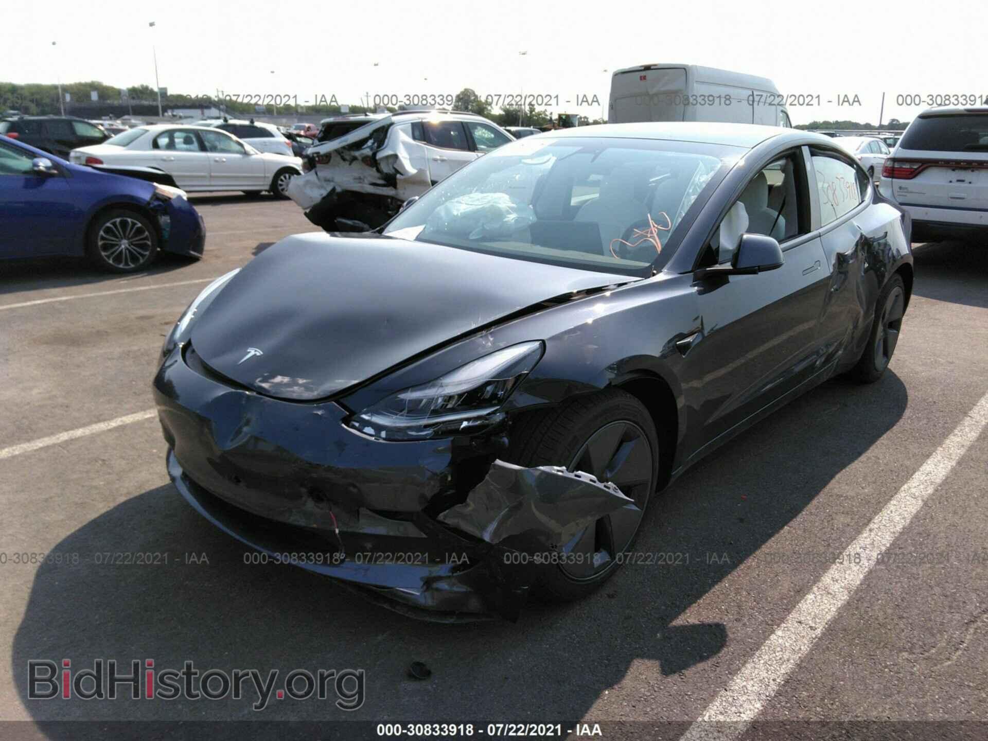 2021 TESLA MODEL 3 - VIN: 5YJ3E1EA1MF849082 - Фото 2