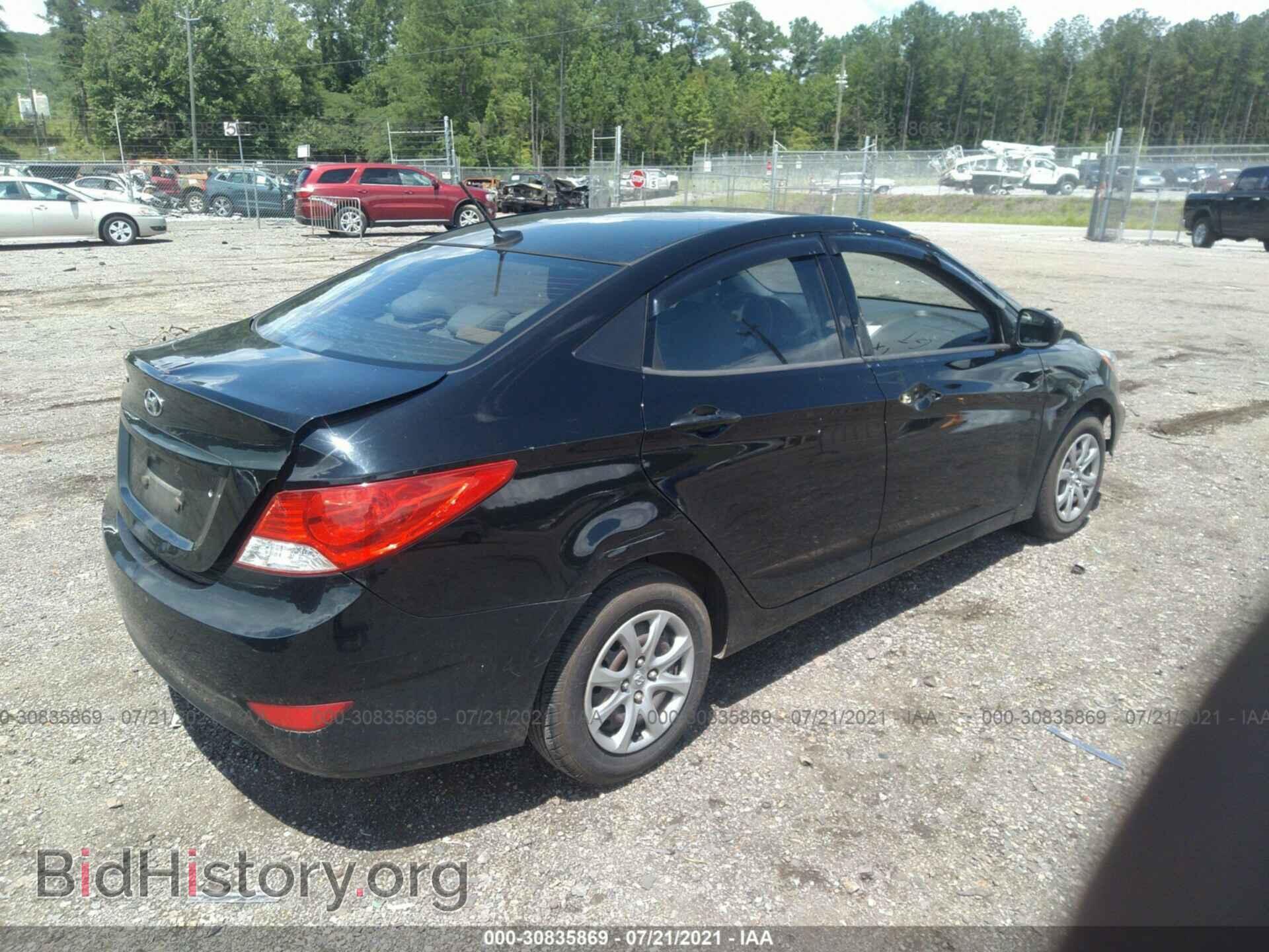 2012 HYUNDAI ACCENT - VIN: KMHCT4AE2CU186574 - Фото 4