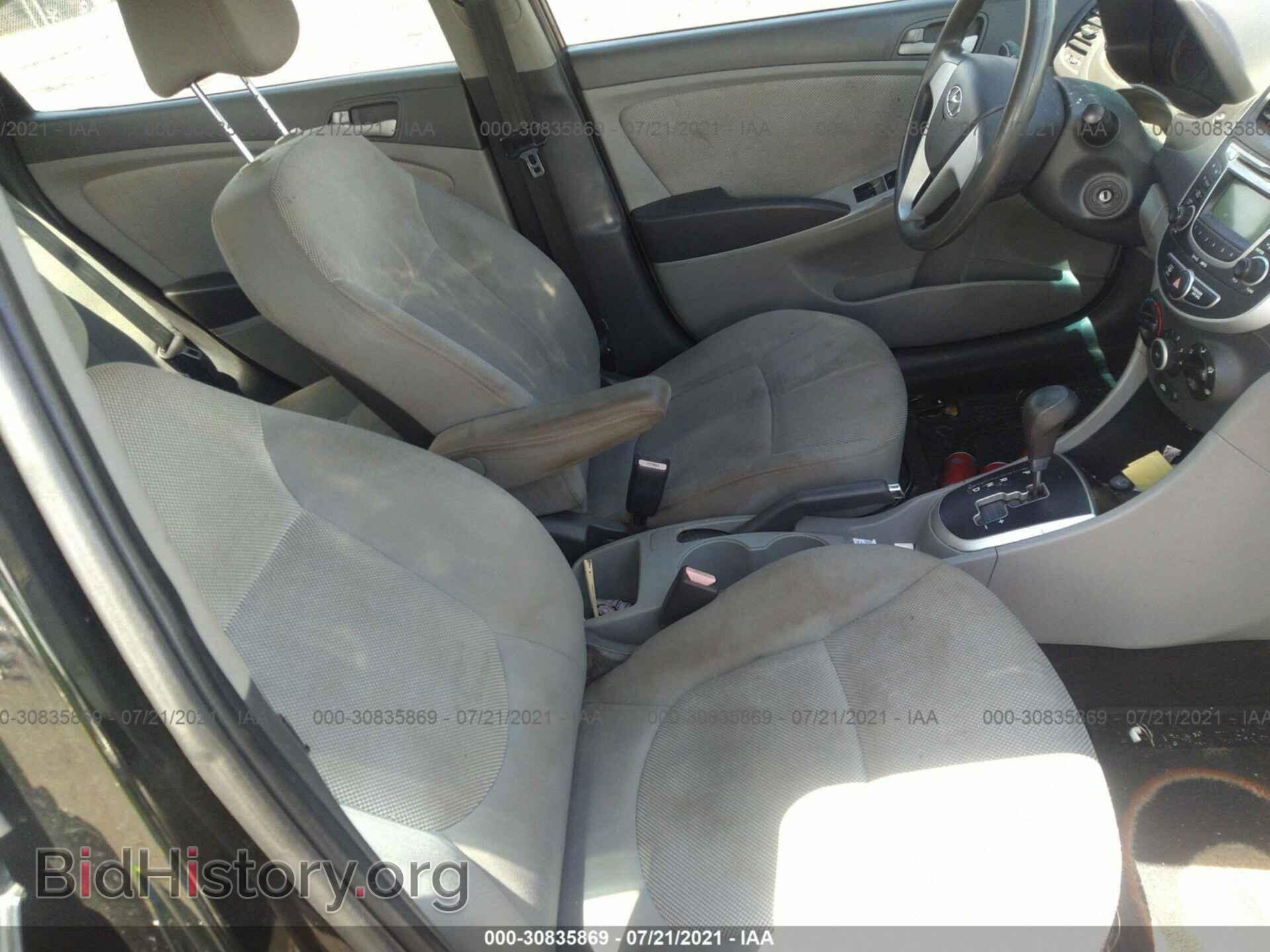 2012 HYUNDAI ACCENT - VIN: KMHCT4AE2CU186574 - Фото 5
