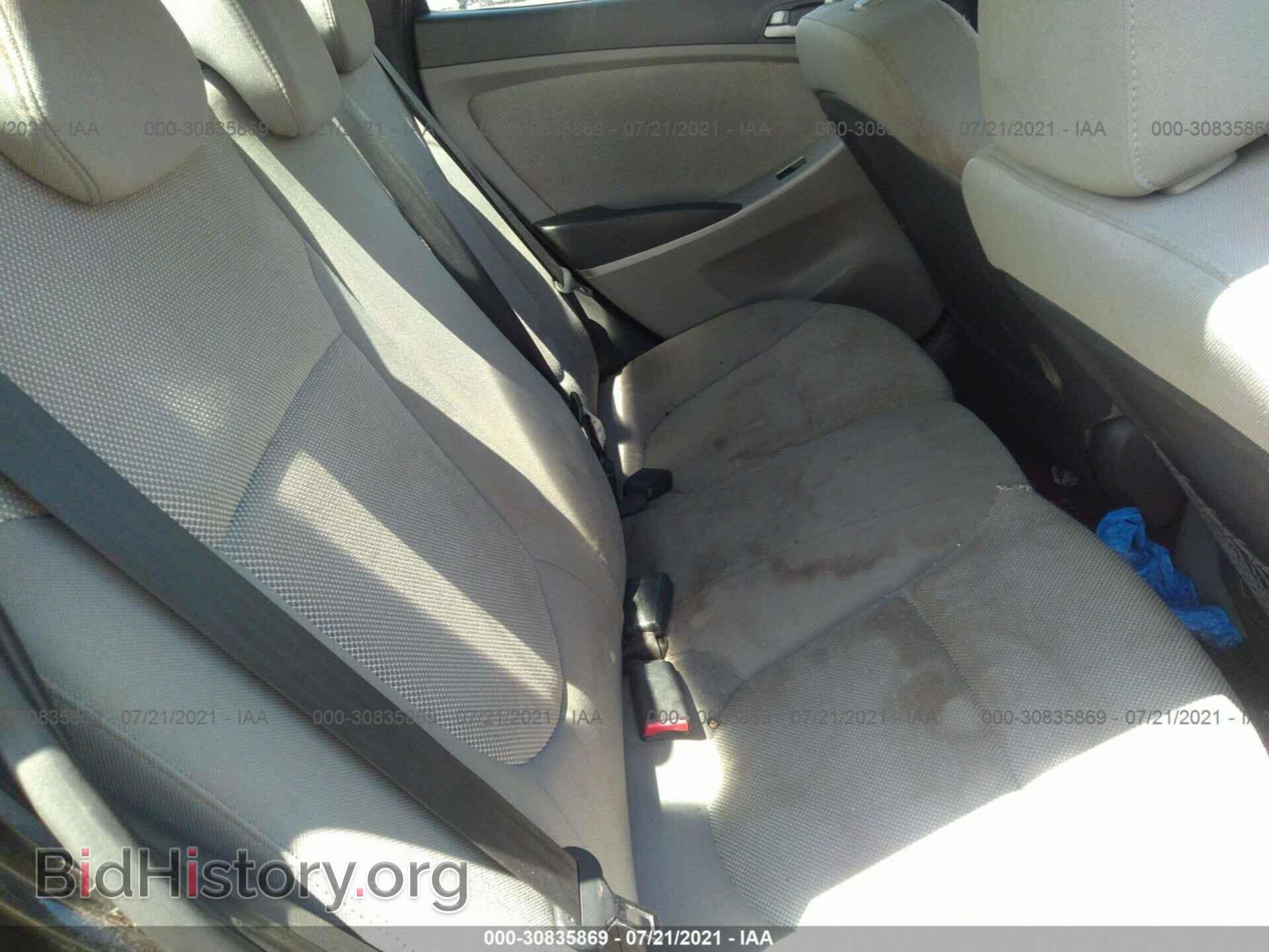 2012 HYUNDAI ACCENT - VIN: KMHCT4AE2CU186574 - Фото 8