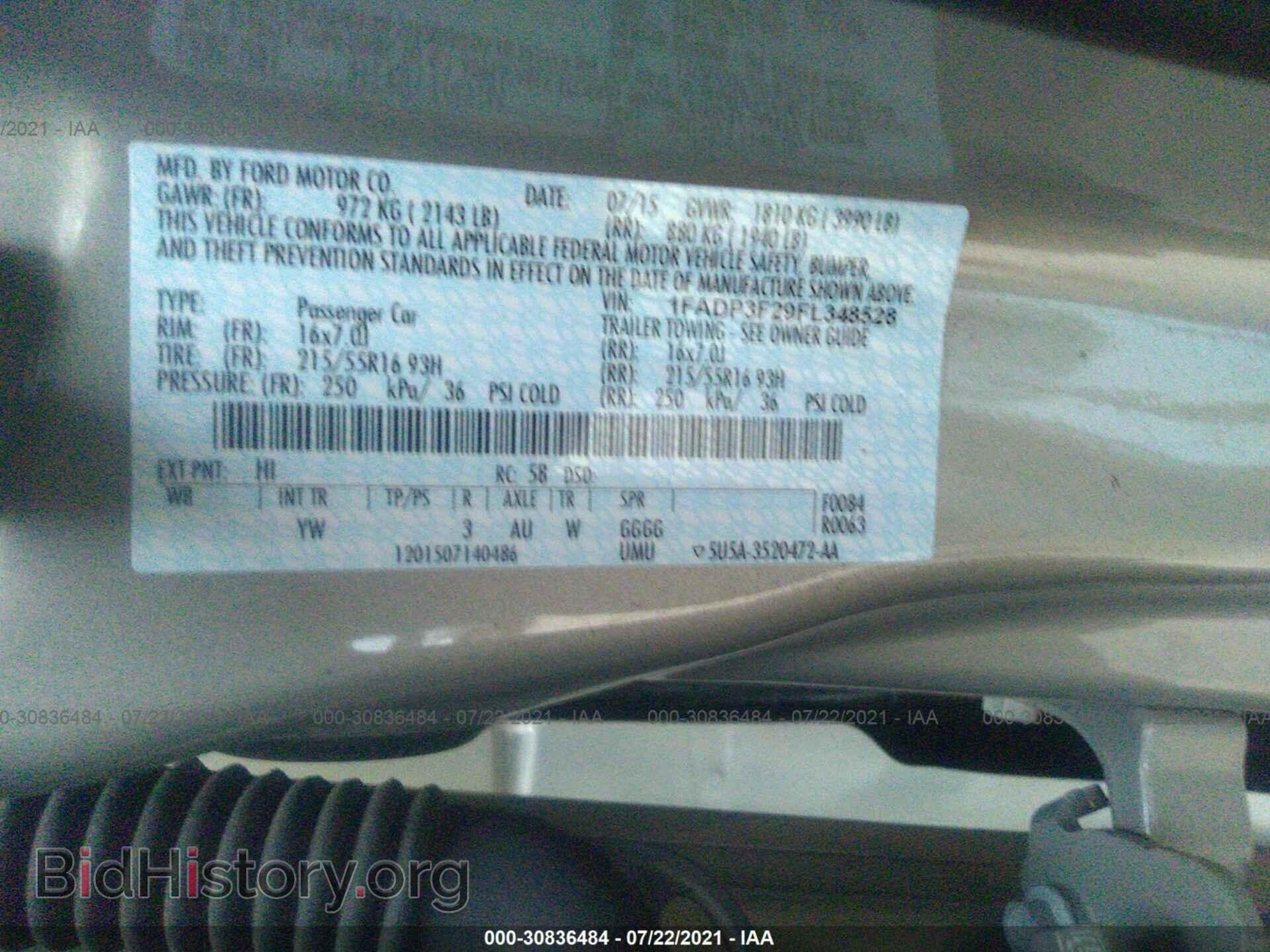 2015 FORD FOCUS - VIN: 1FADP3F29FL348528 - Фото 9