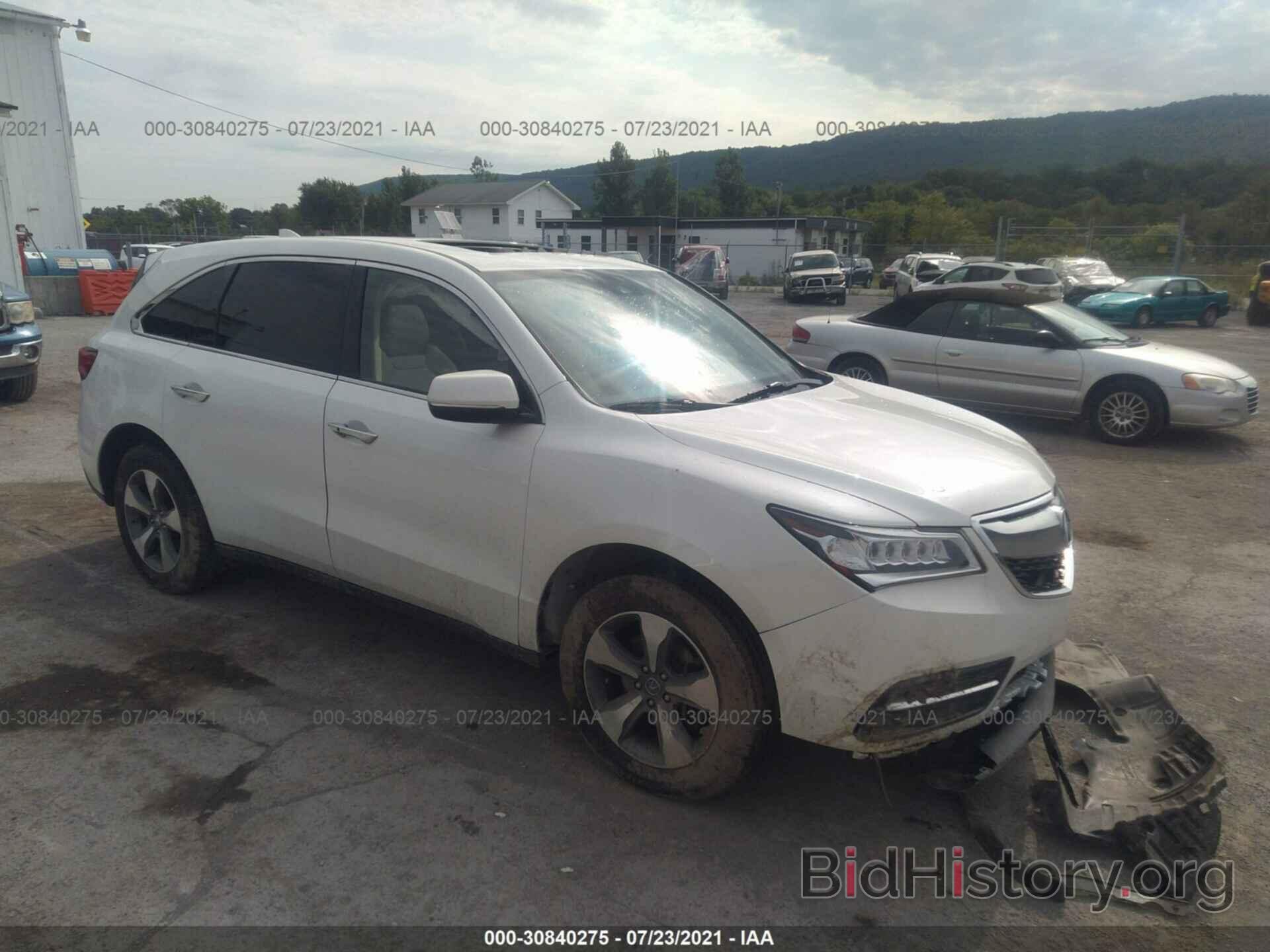 Фотография 5FRYD4H26GB026097 - ACURA MDX 2016