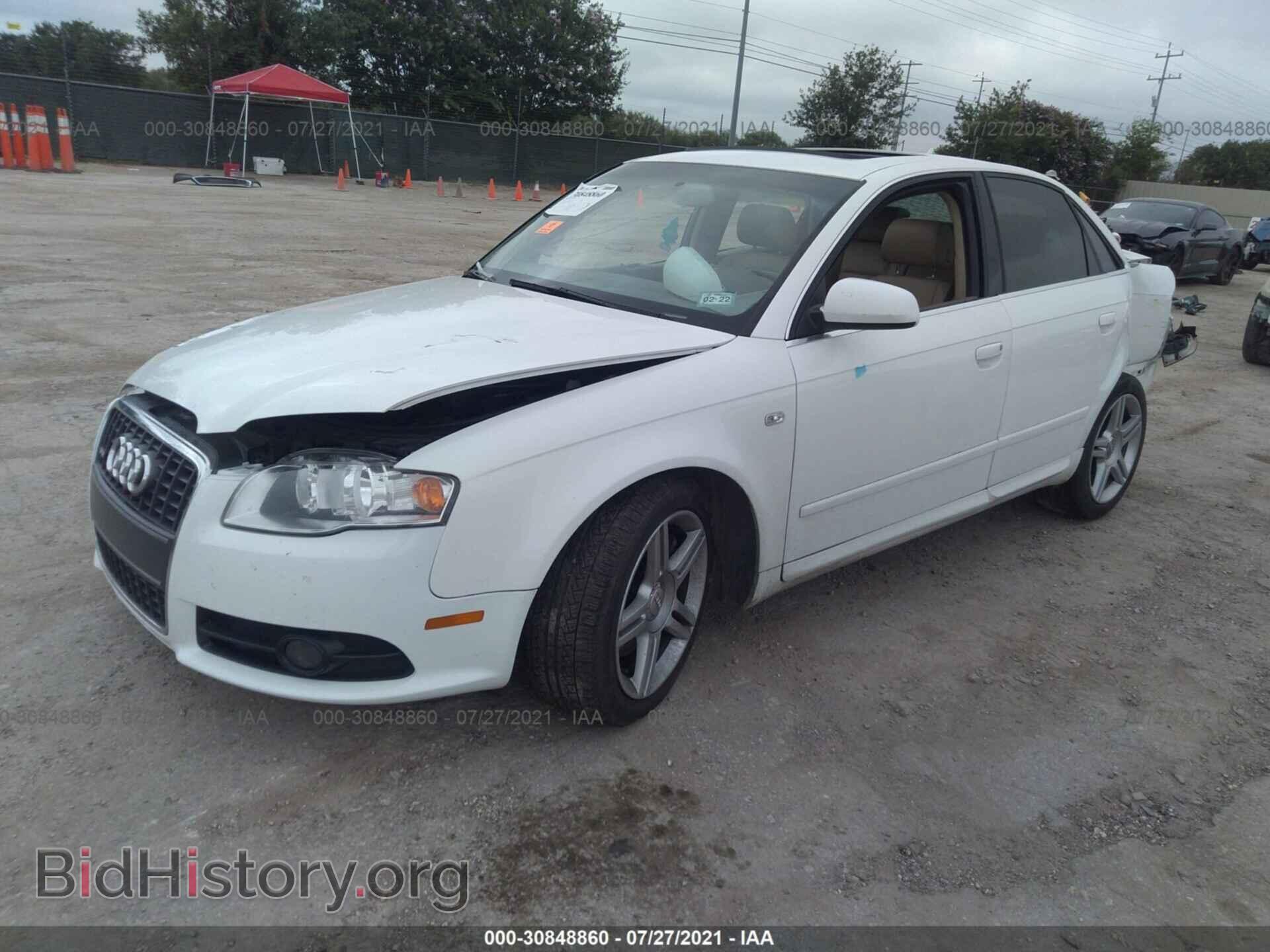 2008 AUDI A4 - VIN: WAUAF78E18A100560 - Фото 2