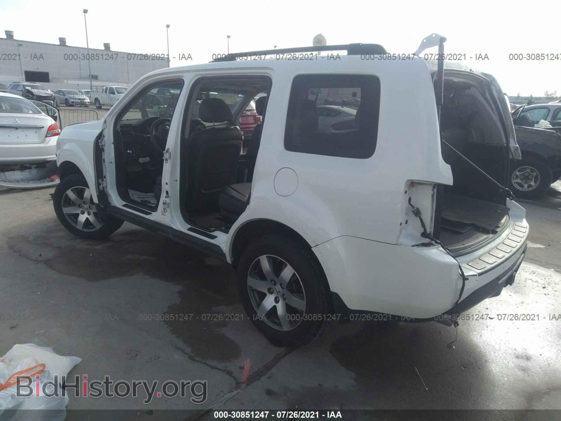 2012 HONDA PILOT - VIN: 5FNYF3H92CB020164 - Фото 3