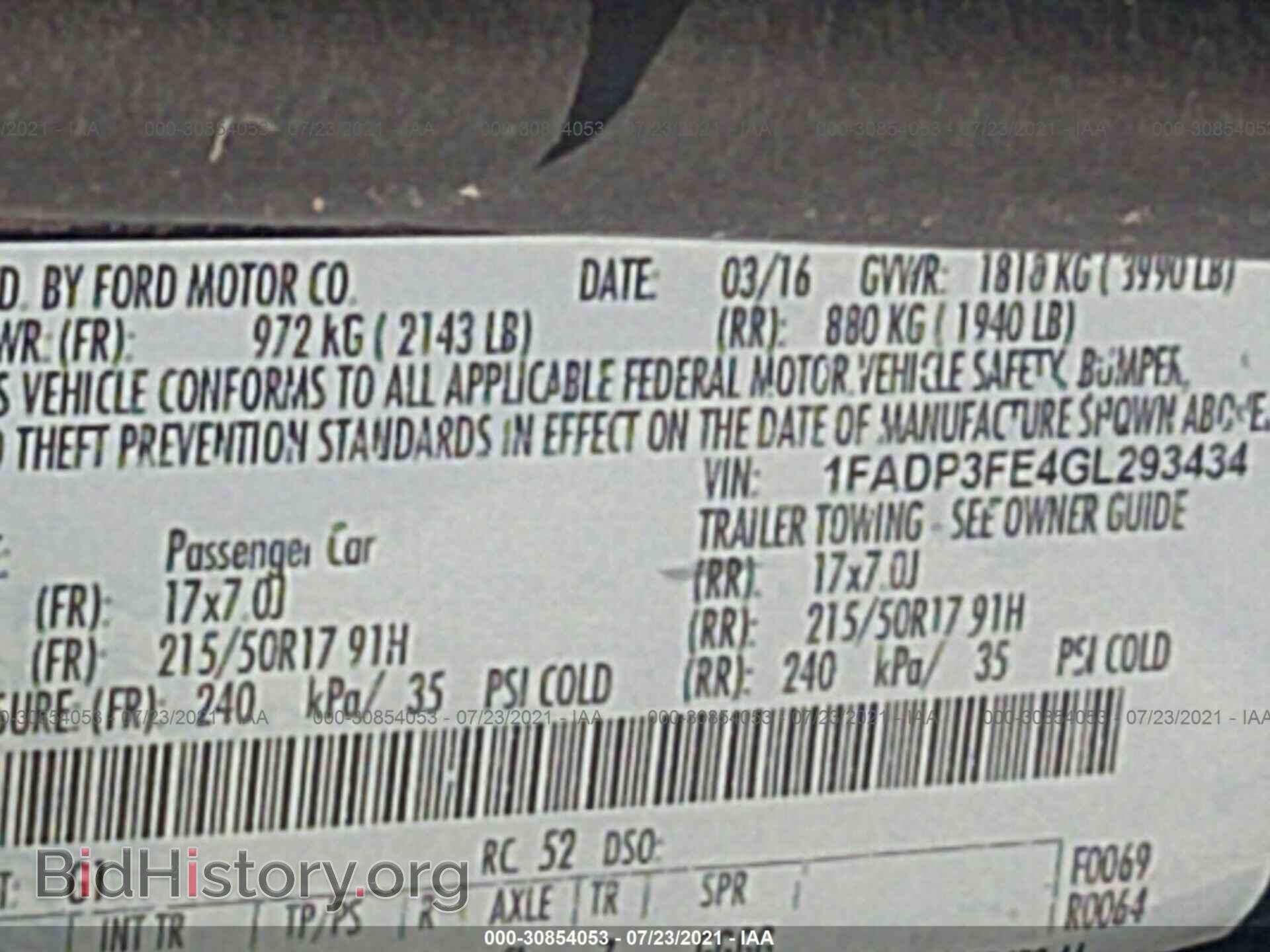 2016 FORD FOCUS - VIN: 1FADP3FE4GL293434 - Фото 9