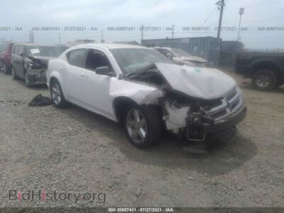 2013 Dodge AVENGER SE, white — VIN 1C3CDZAB7DN537631, IAAI