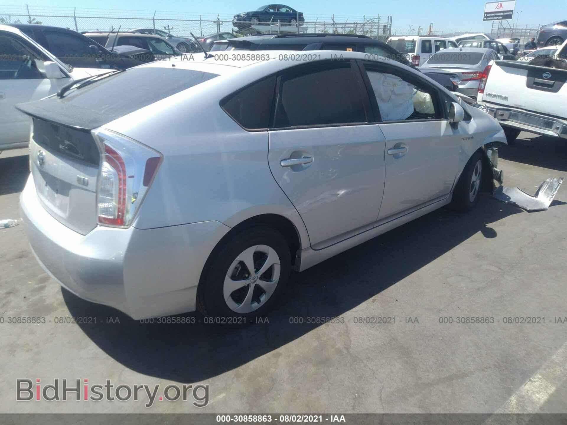 2013 TOYOTA PRIUS - VIN: JTDKN3DU2D1641062 - Фото 4