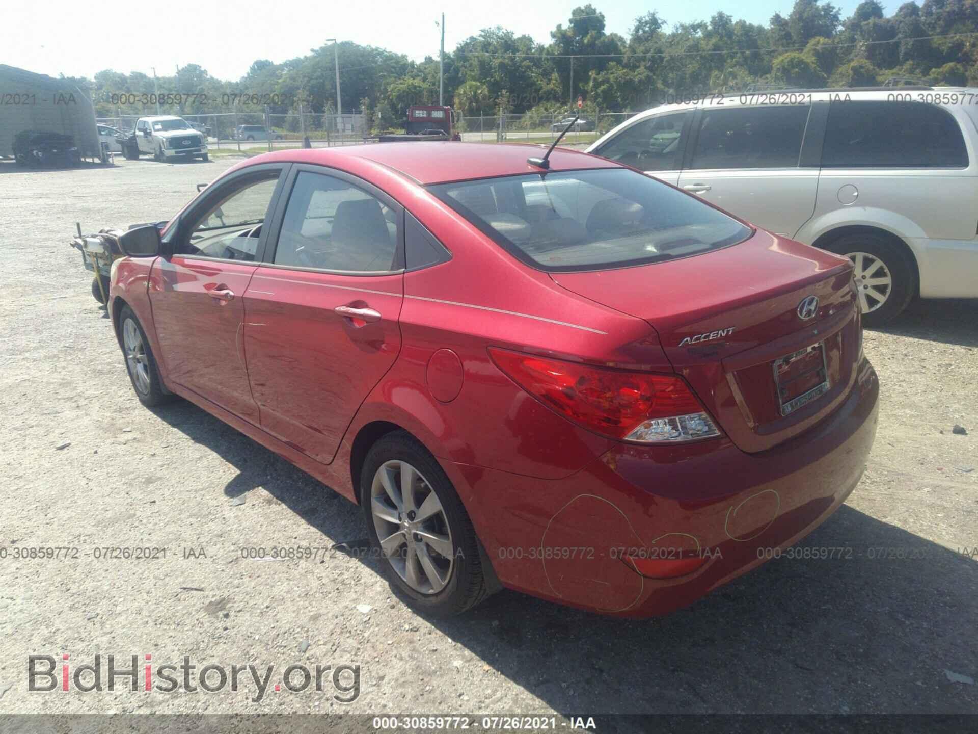 2012 HYUNDAI ACCENT - VIN: KMHCU4AE4CU227218 - Фото 3