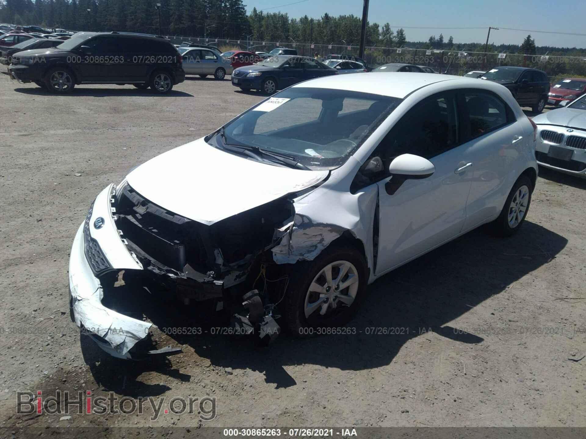 2013 KIA RIO - VIN: KNADM5A31D6232988 - Фото 2