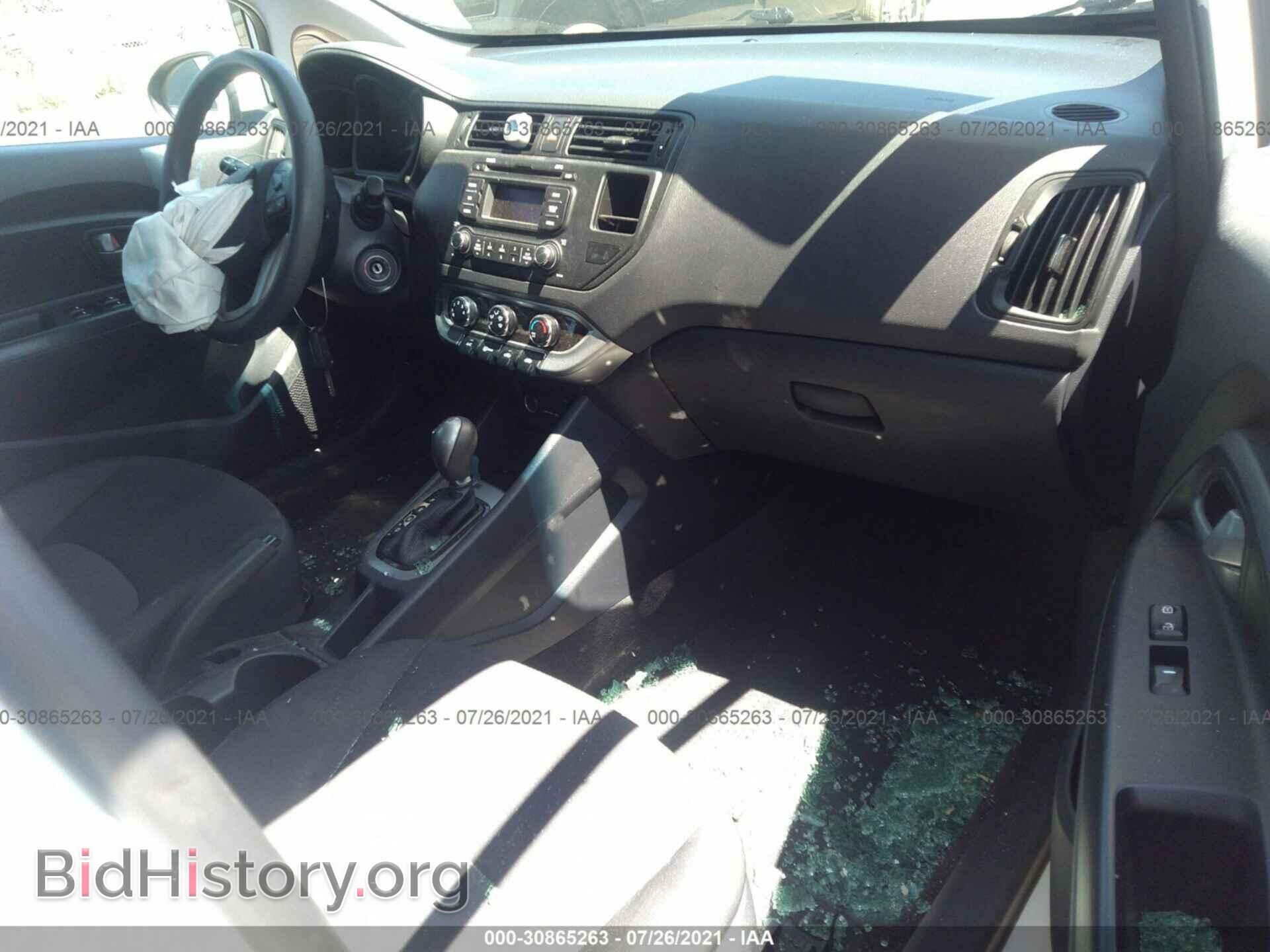 2013 KIA RIO - VIN: KNADM5A31D6232988 - Фото 5