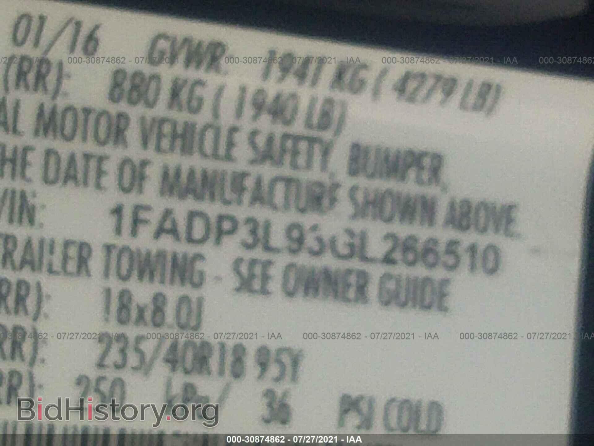 2016 FORD FOCUS - VIN: 1FADP3L93GL266510 - Photo 9