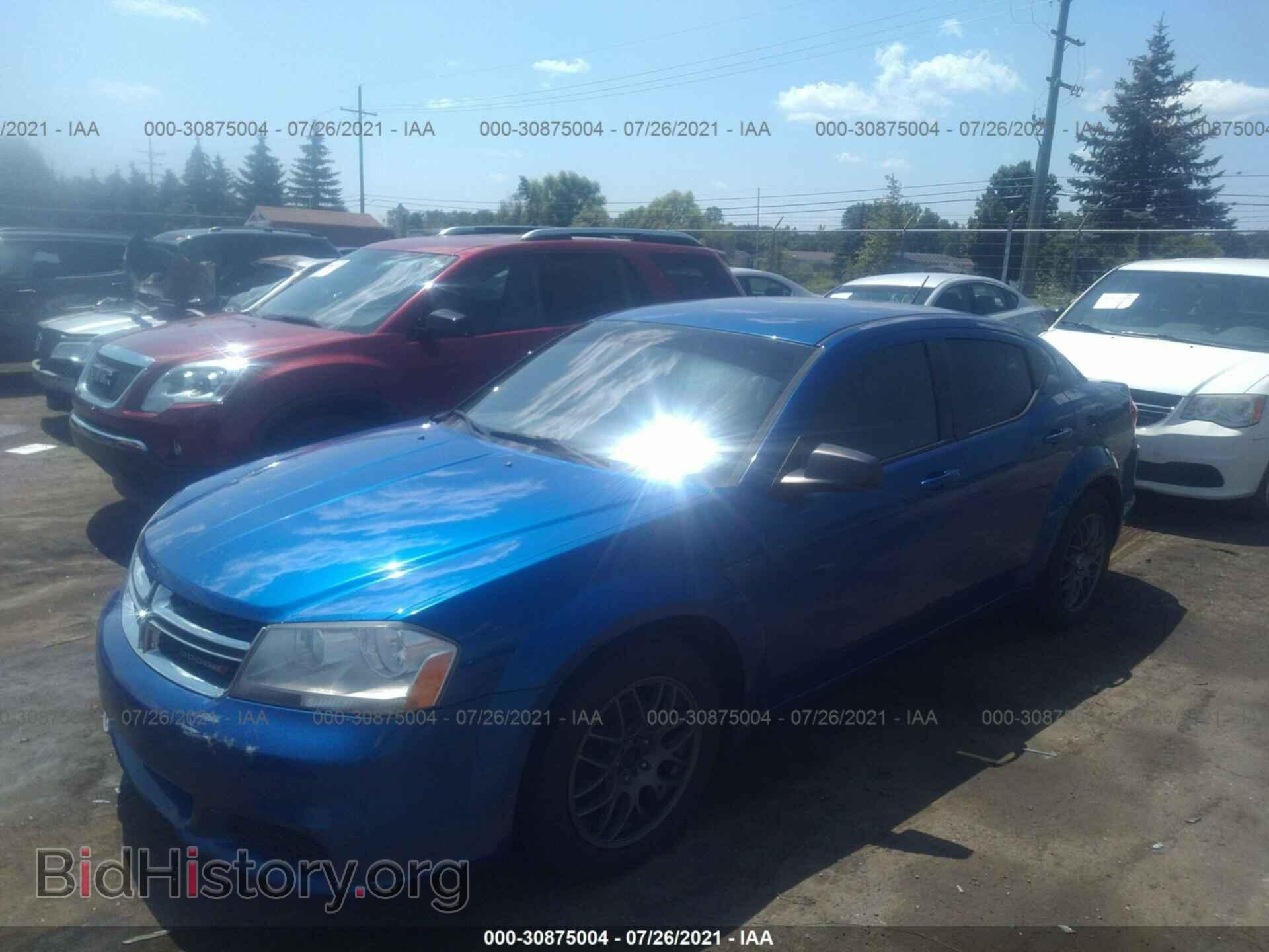 2012 DODGE AVENGER - VIN: 1C3CDZAB4CN265344 - Фото 2