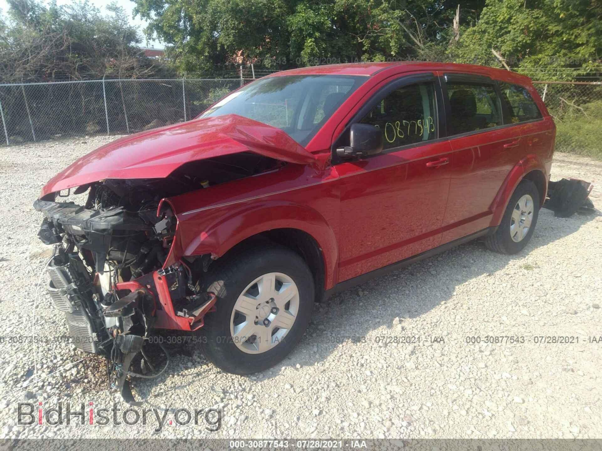 2012 DODGE JOURNEY - VIN: 3C4PDCAB9CT388454 - Фото 2