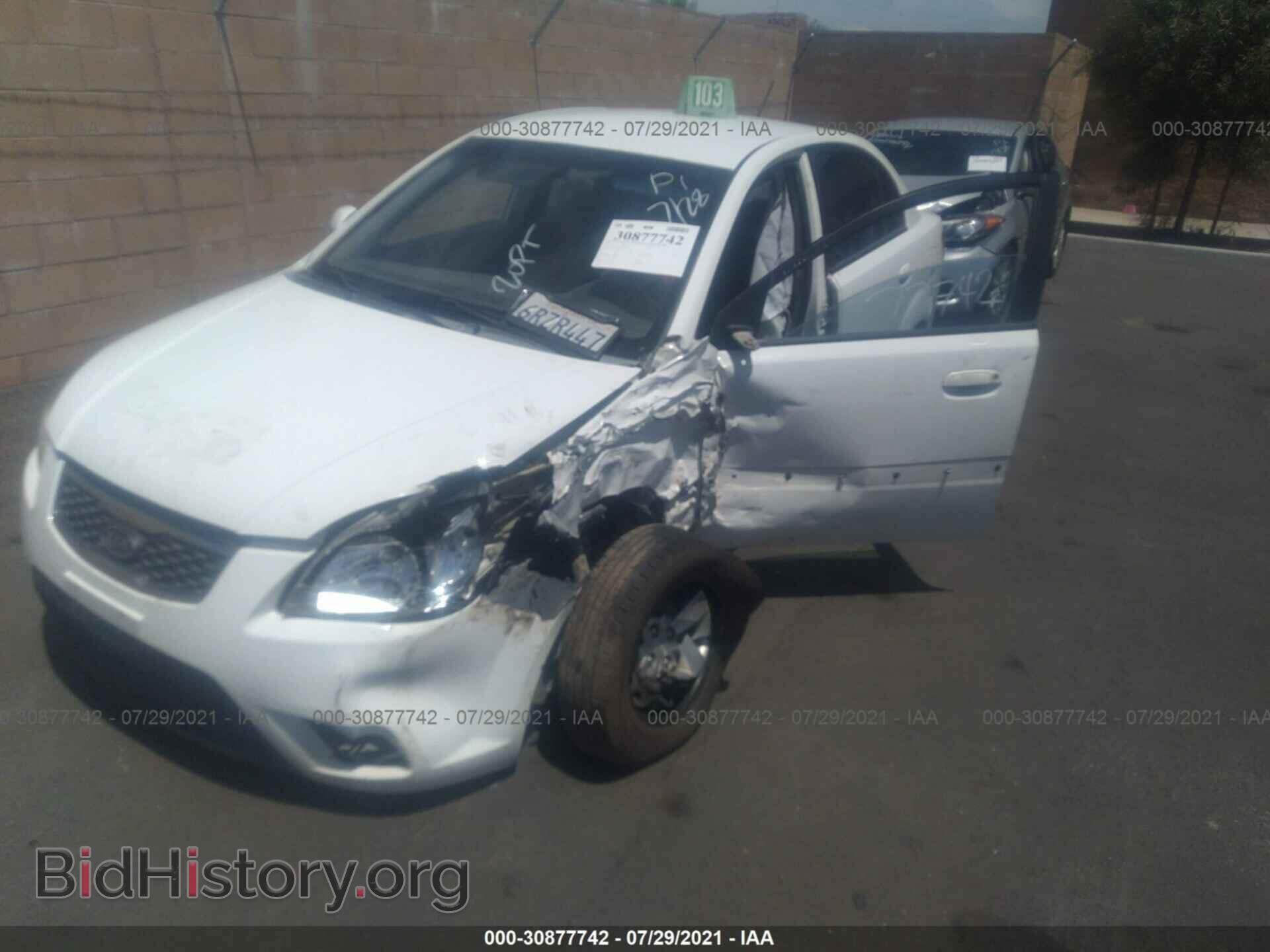 2011 KIA RIO - VIN: KNADH4A35B6959370 - Фото 2