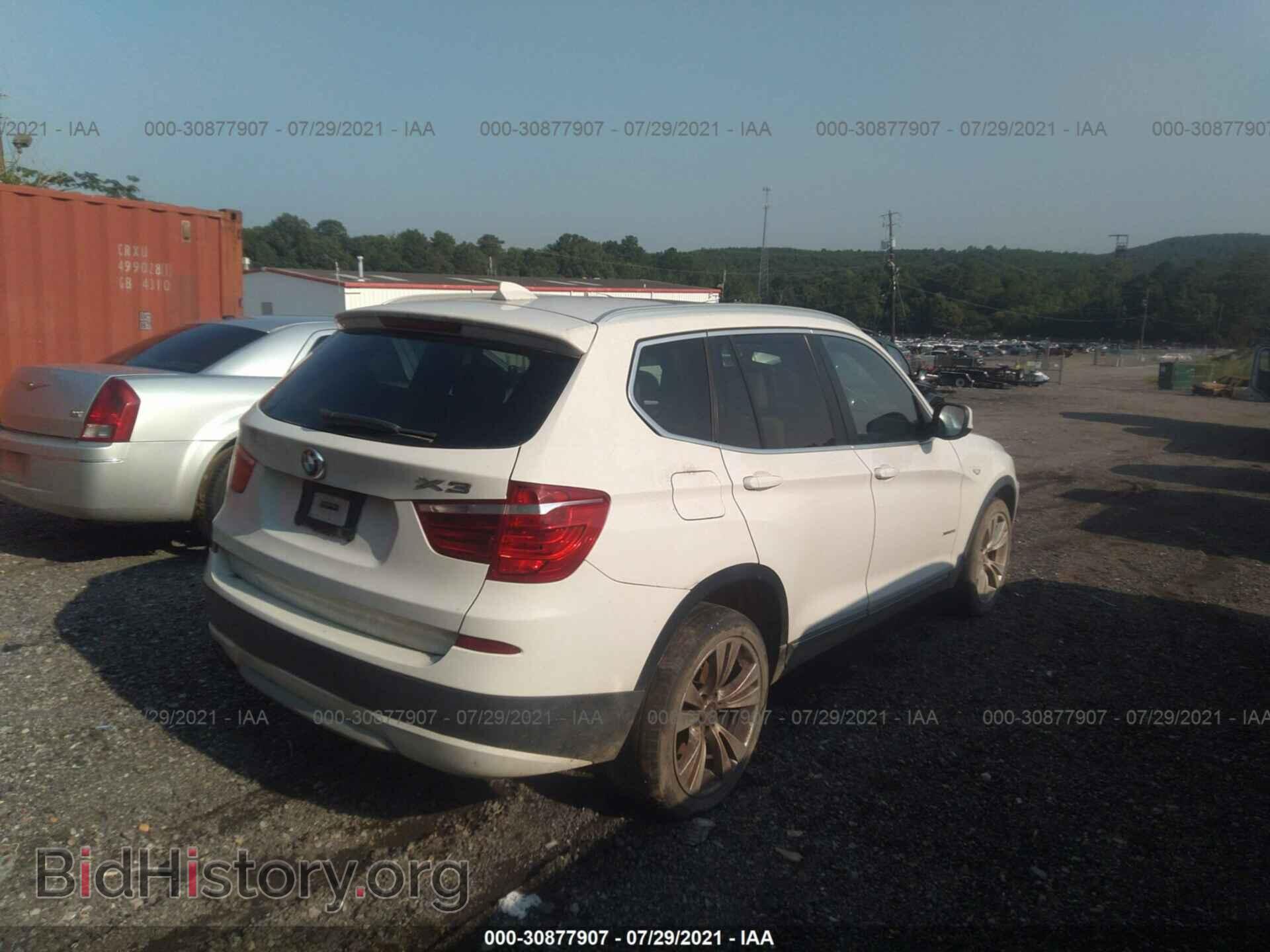 2012 BMW X3 - VIN: 5UXWX7C56CL736447 - Фото 4