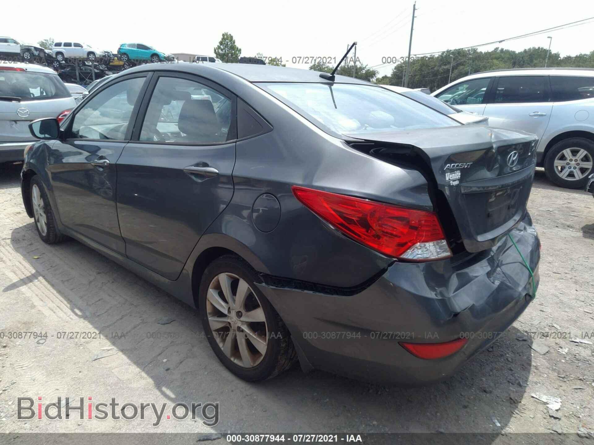 2012 HYUNDAI ACCENT - VIN: KMHCU4AE2CU138831 - Фото 3