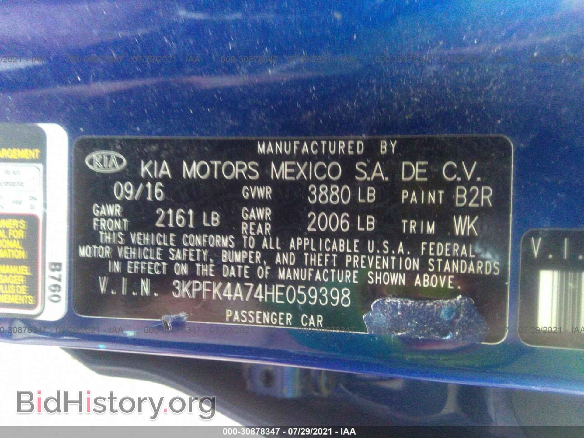 2017 KIA FORTE - VIN: 3KPFK4A74HE059398 - Photo 9