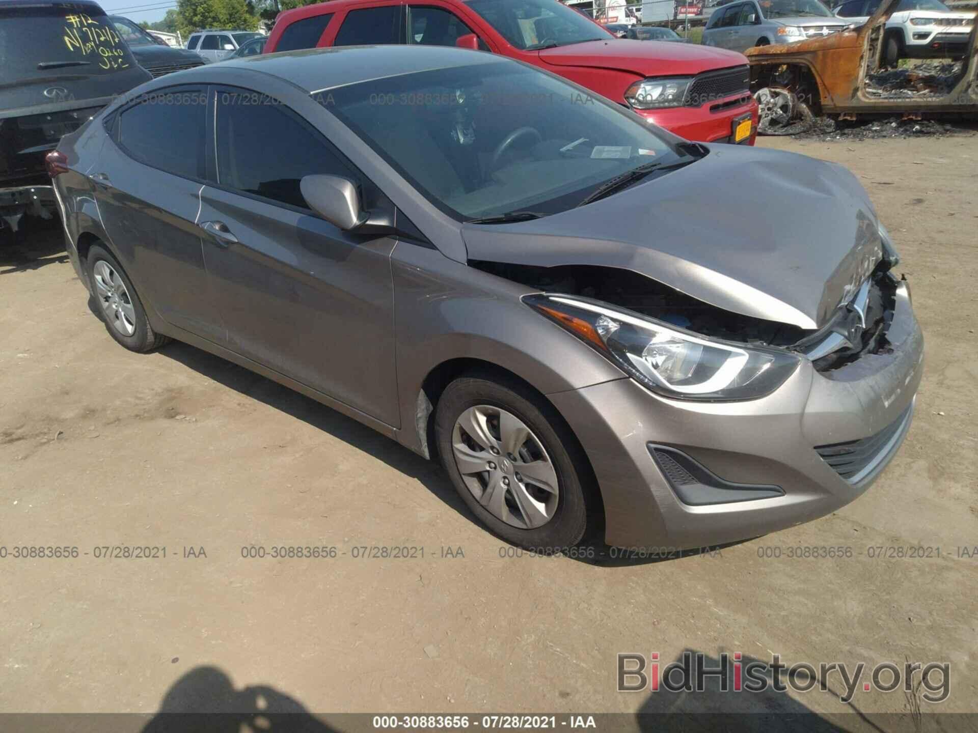 Photo 5NPDH4AE6GH716099 - HYUNDAI ELANTRA 2016