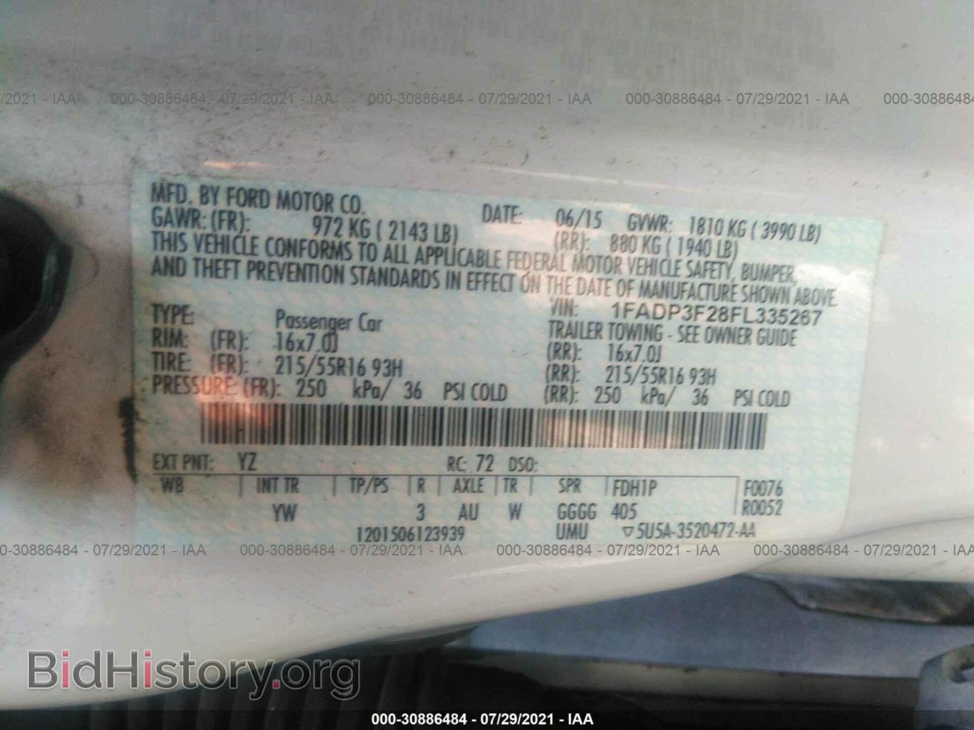 2015 FORD FOCUS - VIN: 1FADP3F28FL335267 - Фото 9