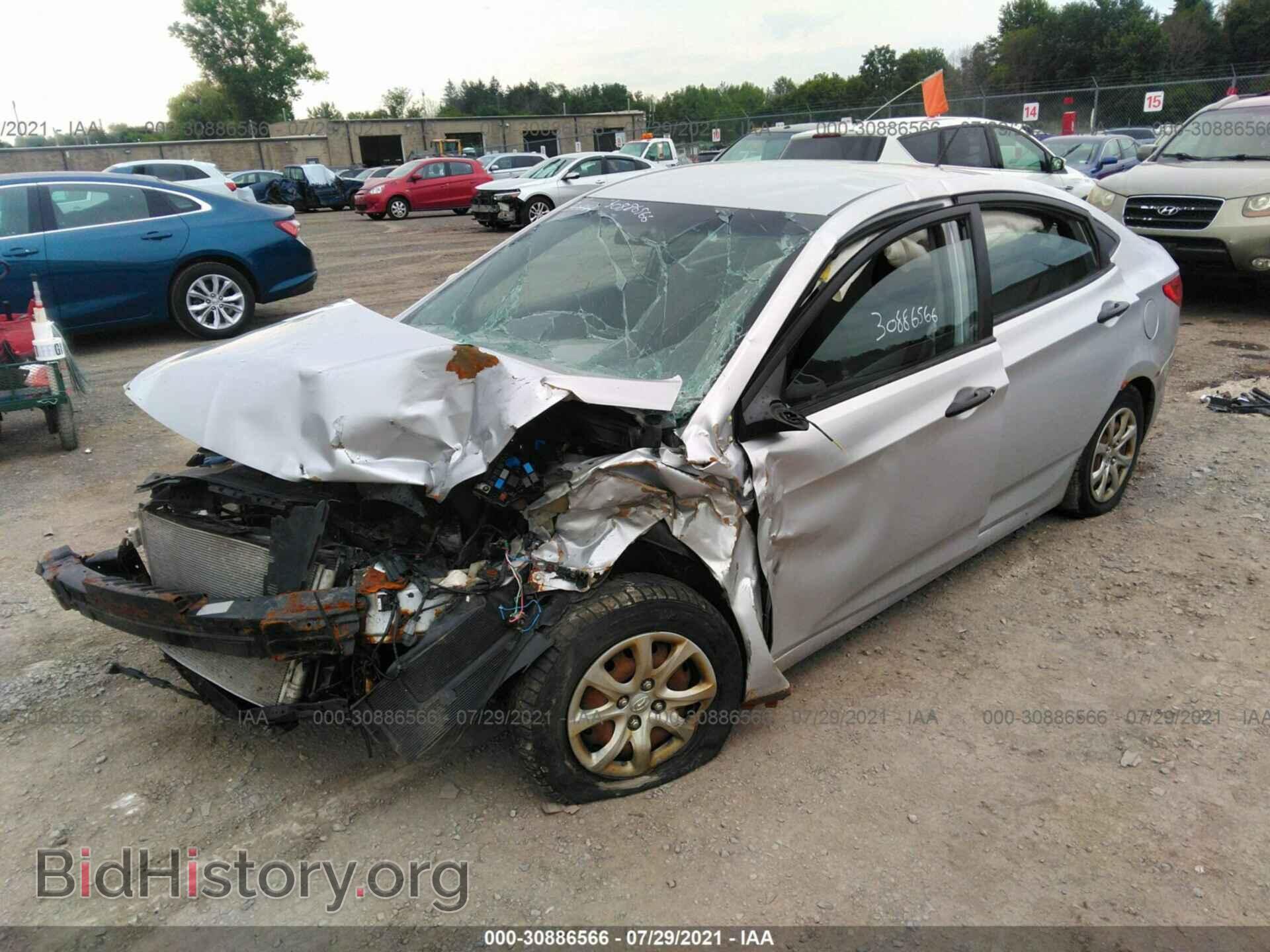 2012 HYUNDAI ACCENT - VIN: KMHCT4AE8CU111541 - Фото 2
