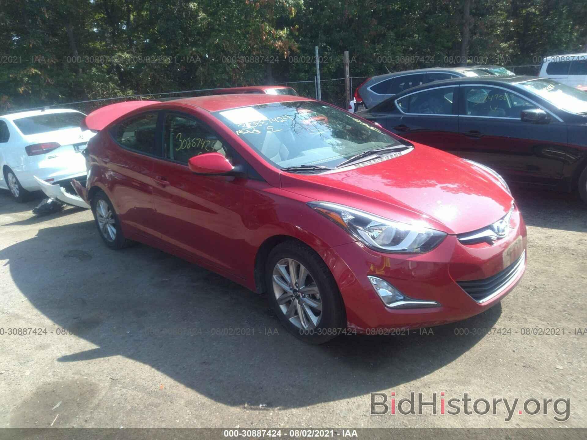 Photo KMHDH4AE7GU588196 - HYUNDAI ELANTRA 2016