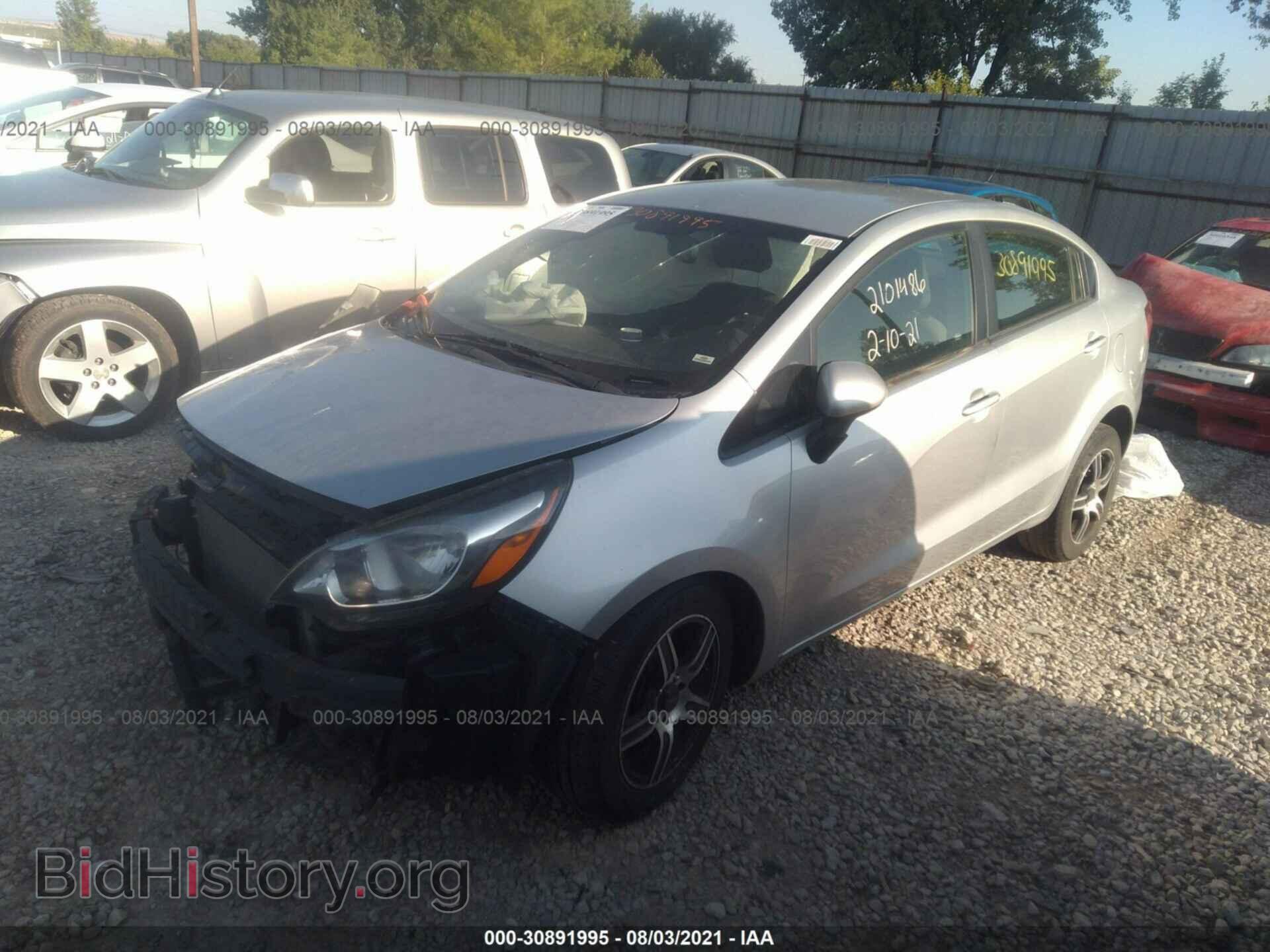 2012 KIA RIO - VIN: KNADN4A30C6057557 - Фото 2