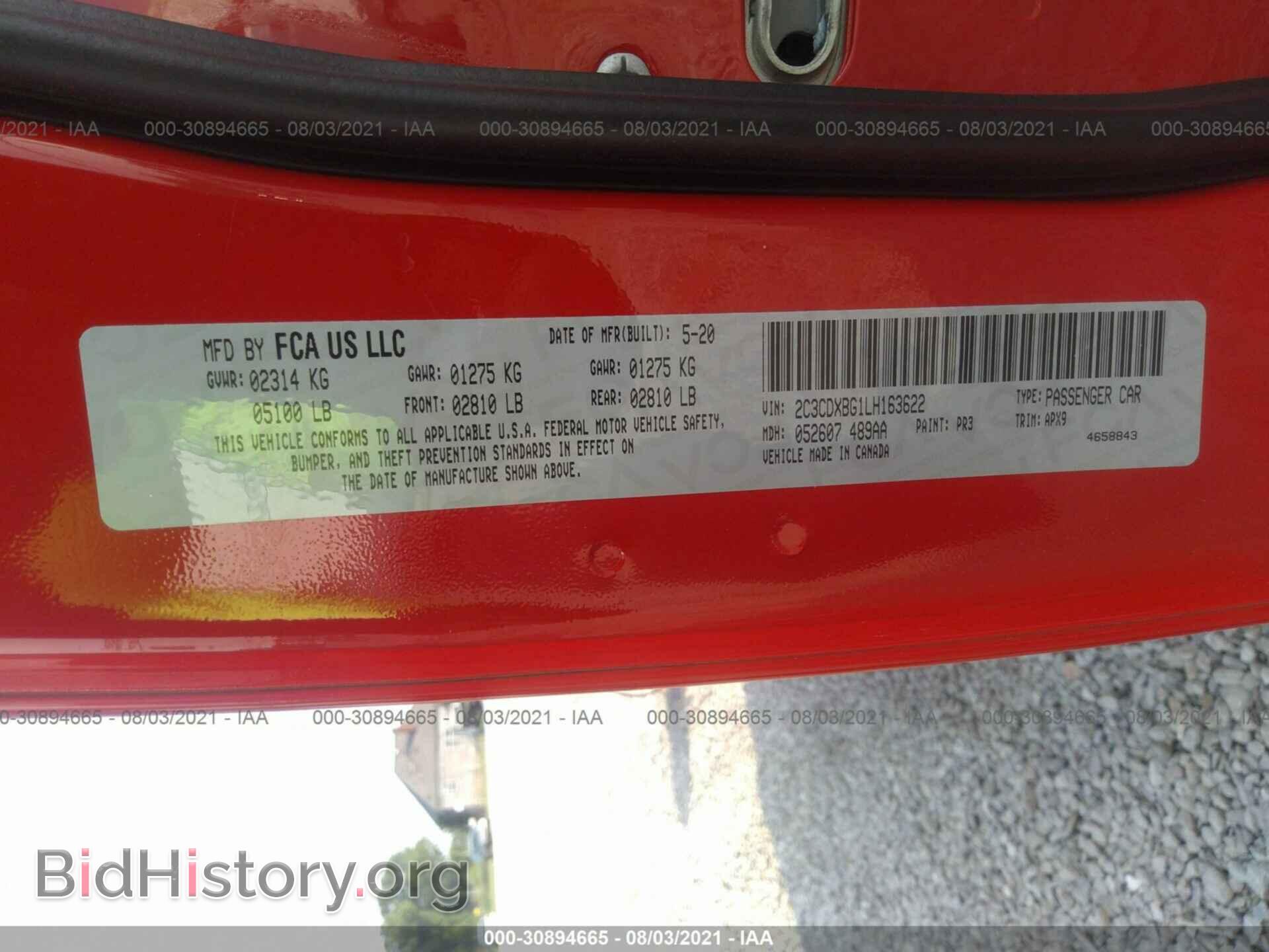 2020 DODGE CHARGER - VIN: 2C3CDXBG1LH163622 - Фото 9