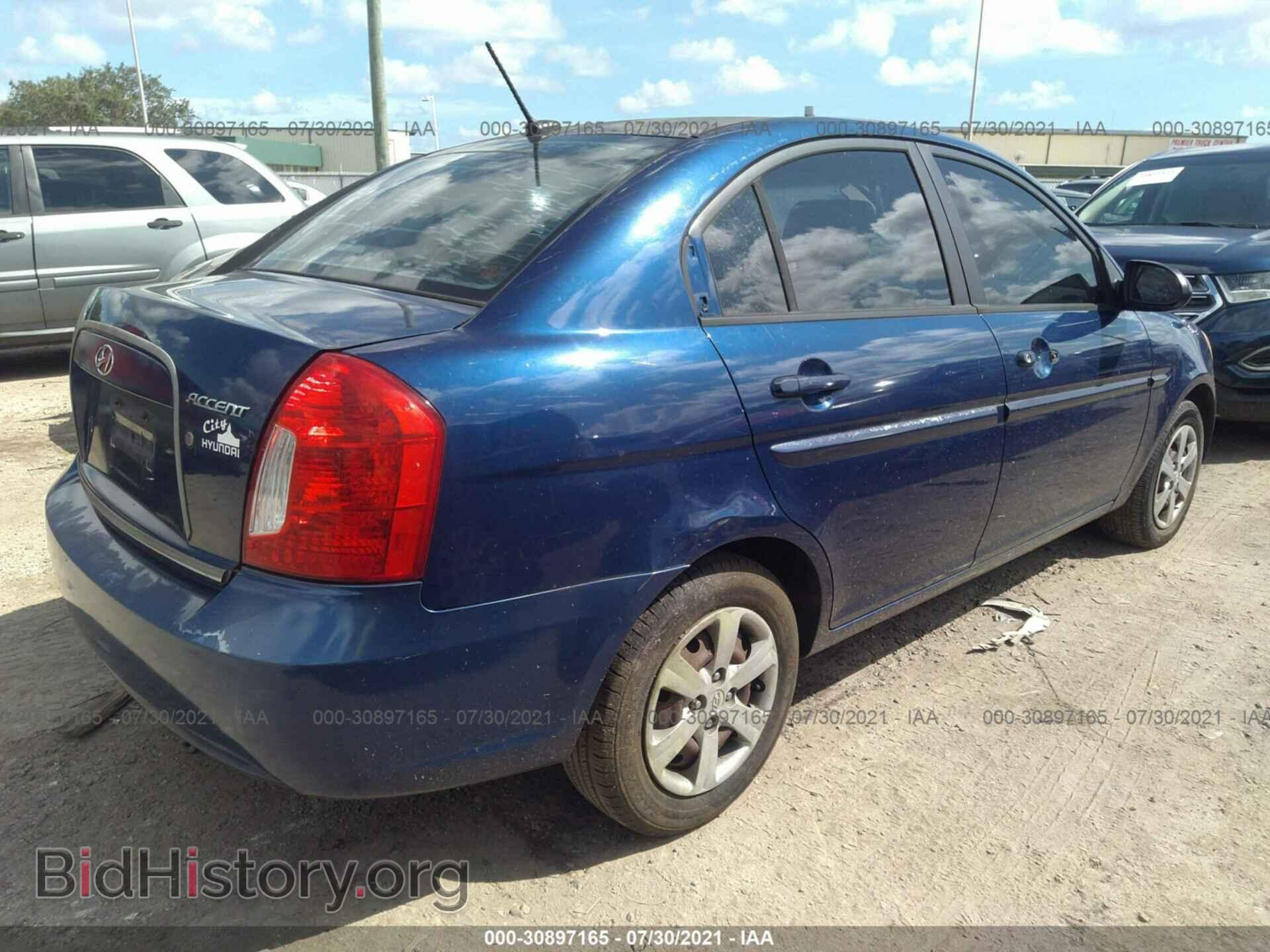 2009 HYUNDAI ACCENT - VIN: KMHCN46C59U320827 - Фото 4