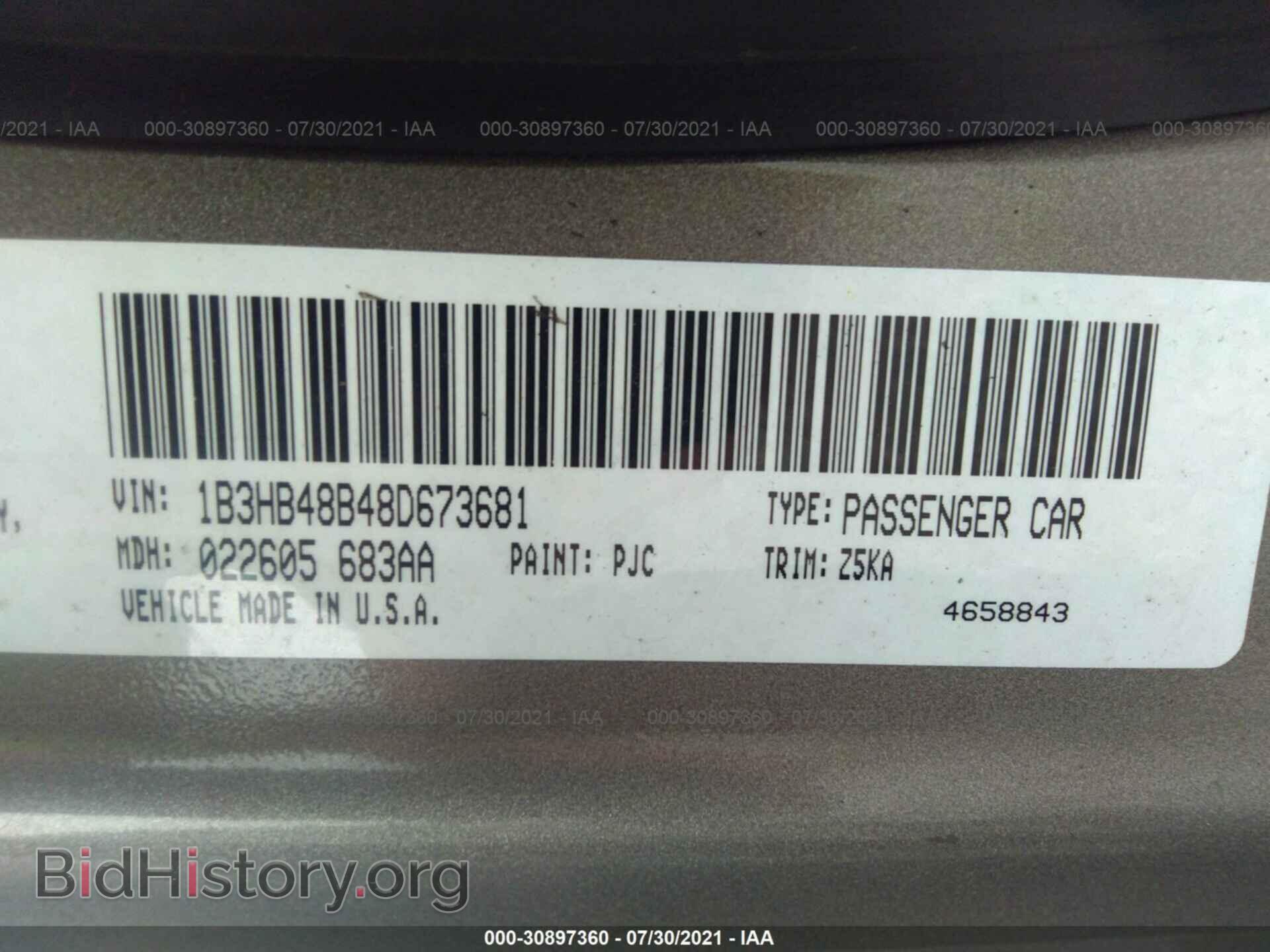 2008 DODGE CALIBER - VIN: 1B3HB48B48D673681 - Фото 9